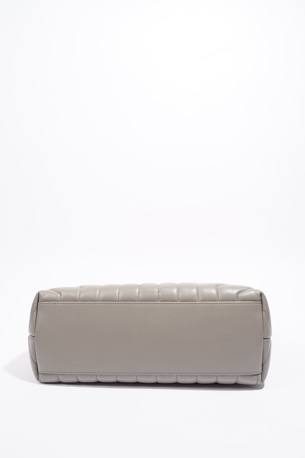 Saint Laurent LouLou Grey Calfskin Leather Medium