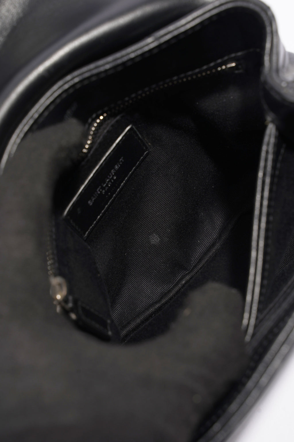 Saint Laurent Toy LouLou Black Calfskin Leather