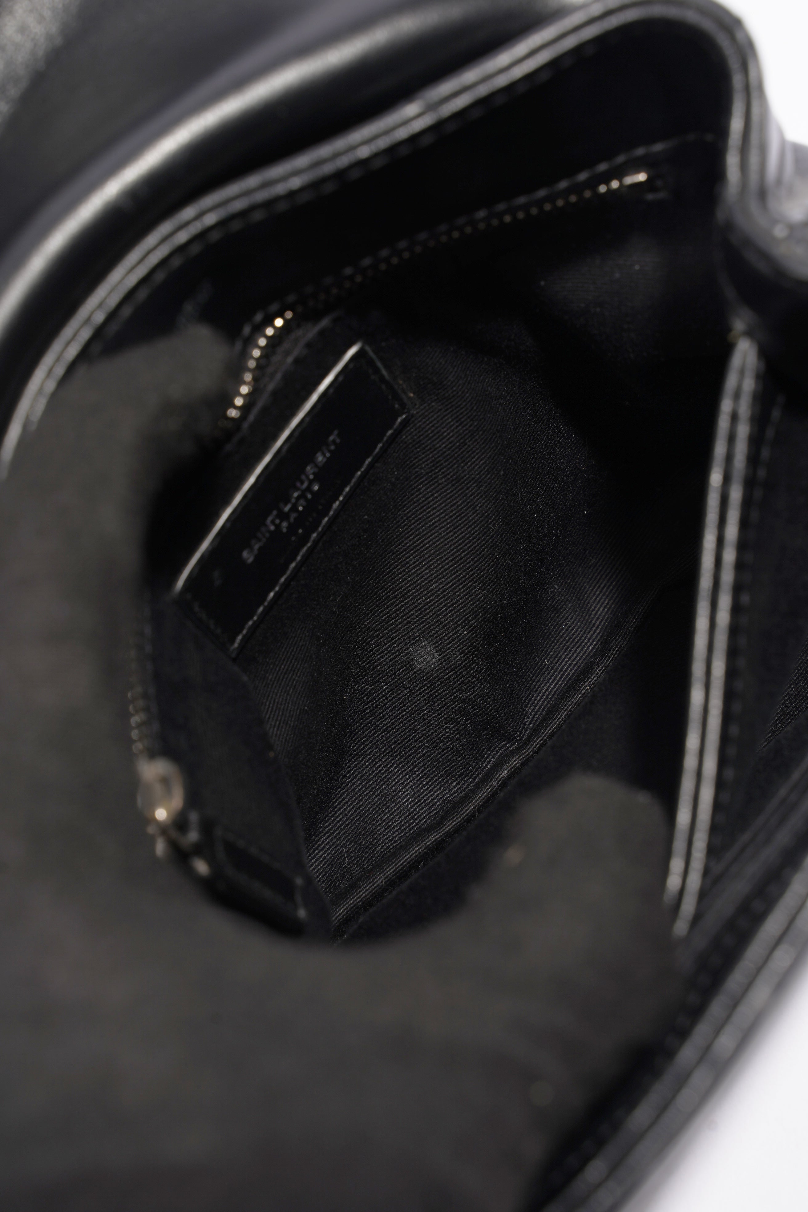 Saint Laurent Toy LouLou Black Calfskin Leather