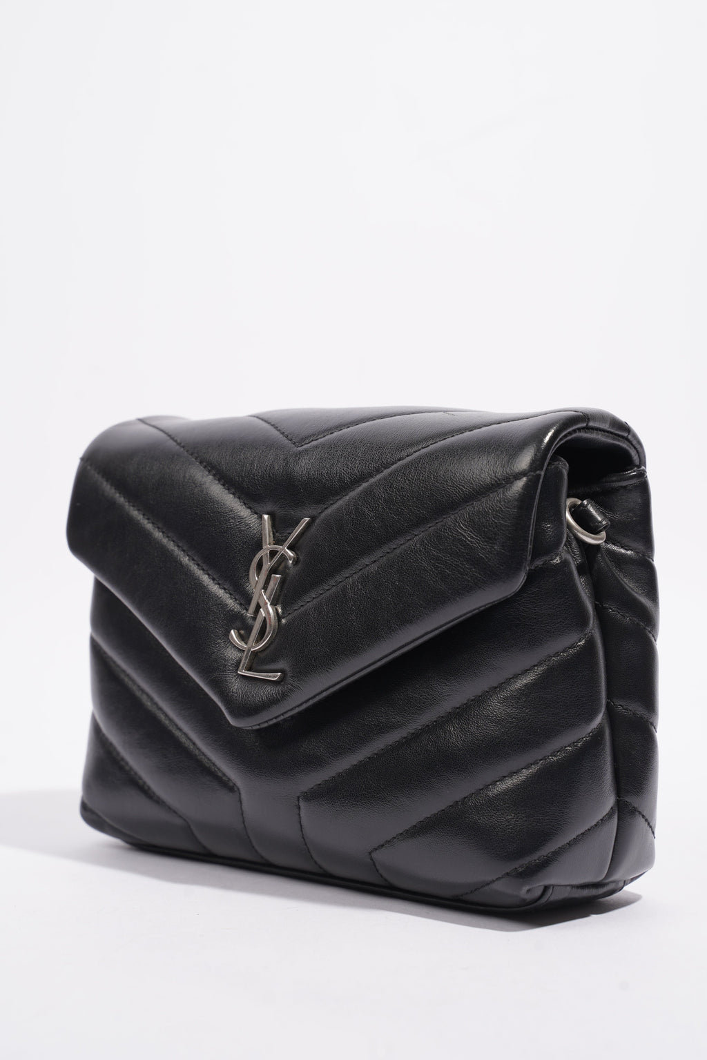 Saint Laurent Toy LouLou Black Calfskin Leather