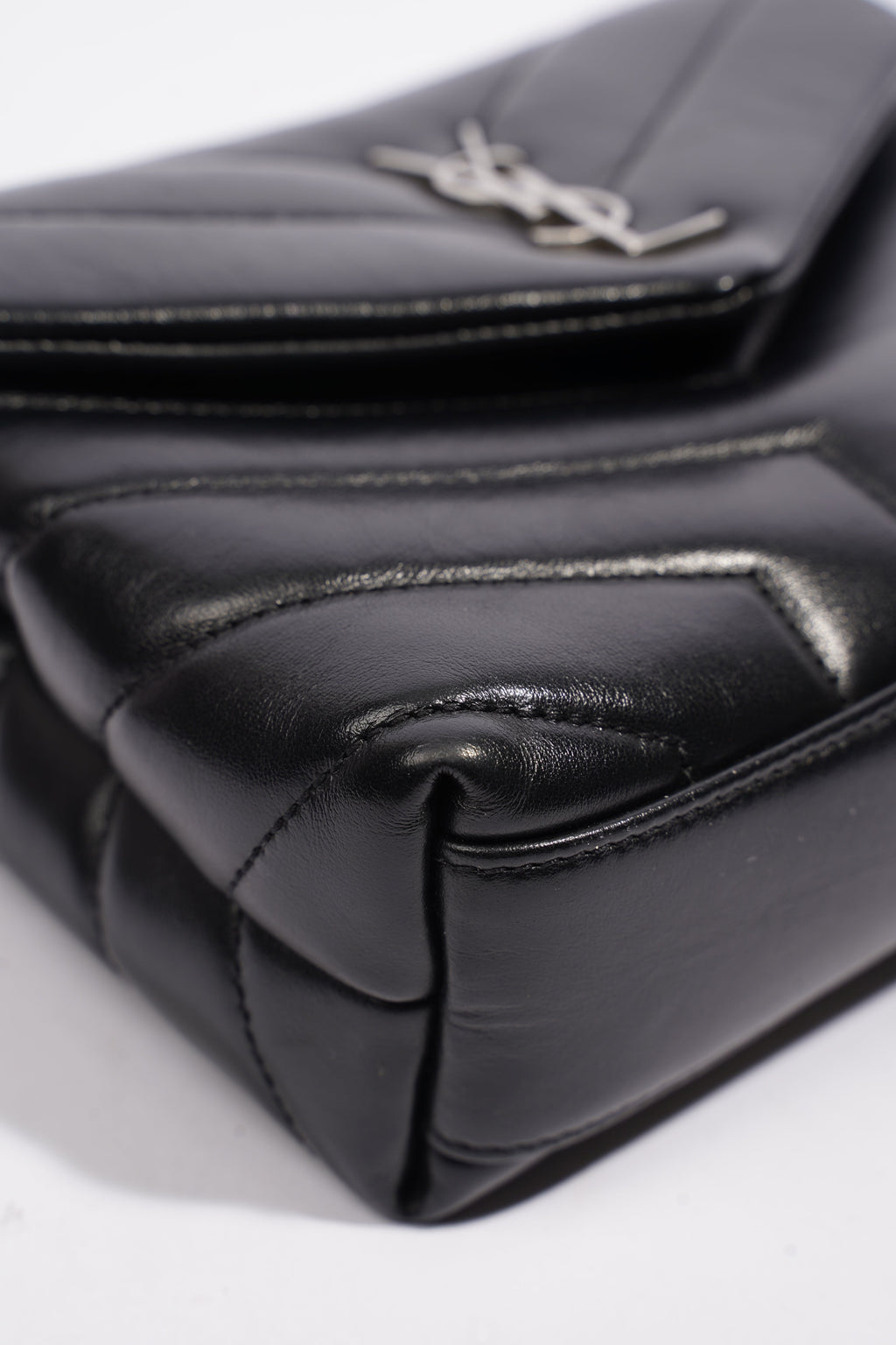 Saint Laurent Toy LouLou Black Calfskin Leather