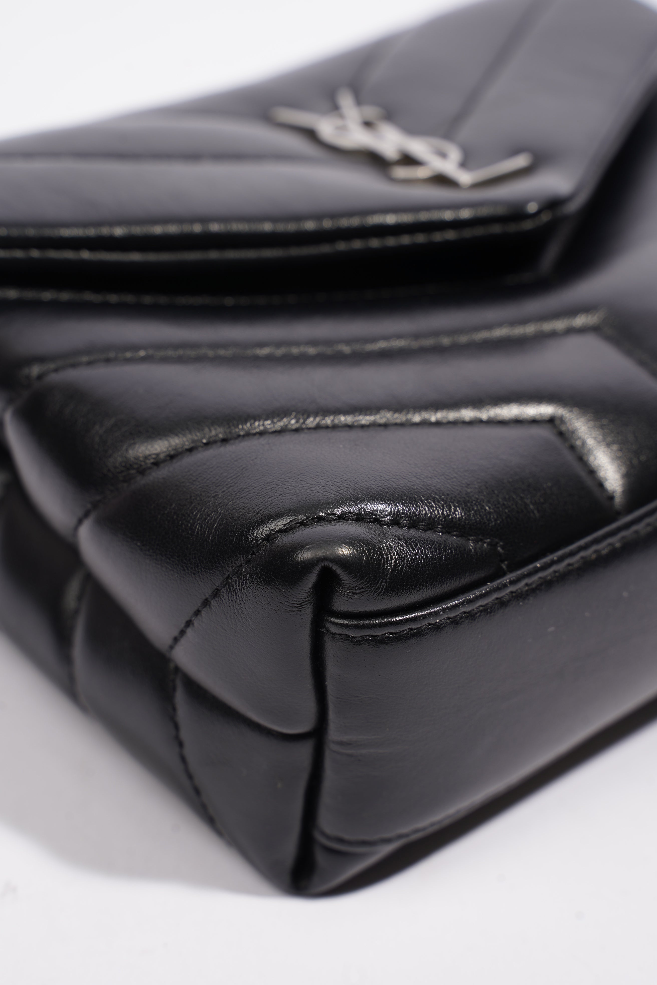 Saint Laurent Toy LouLou Black Calfskin Leather