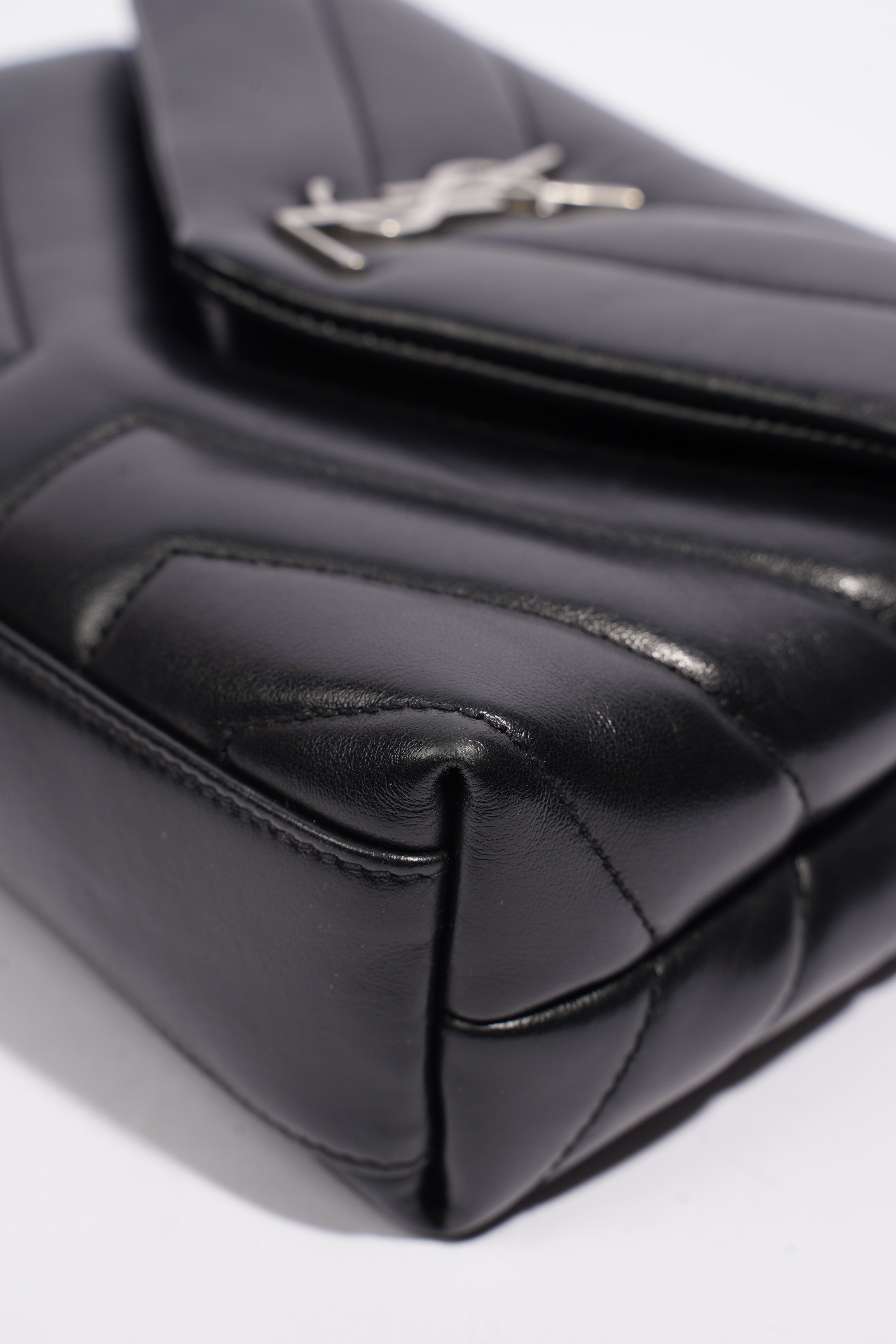 Saint Laurent Toy LouLou Black Calfskin Leather