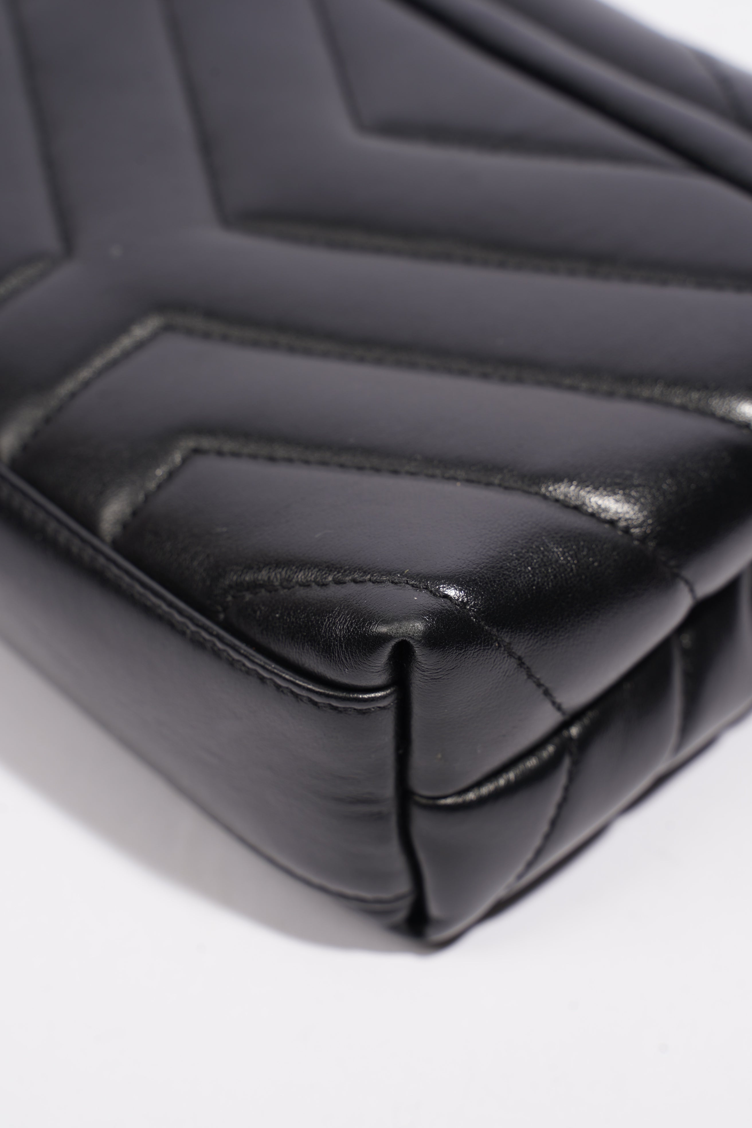Saint Laurent Toy LouLou Black Calfskin Leather