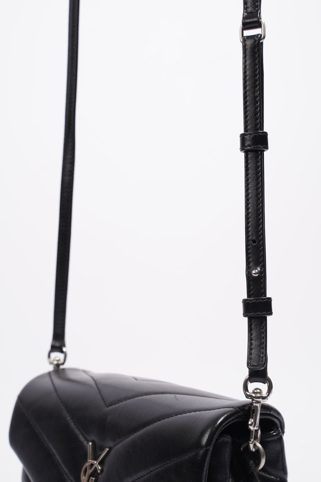 Saint Laurent Toy LouLou Black Calfskin Leather