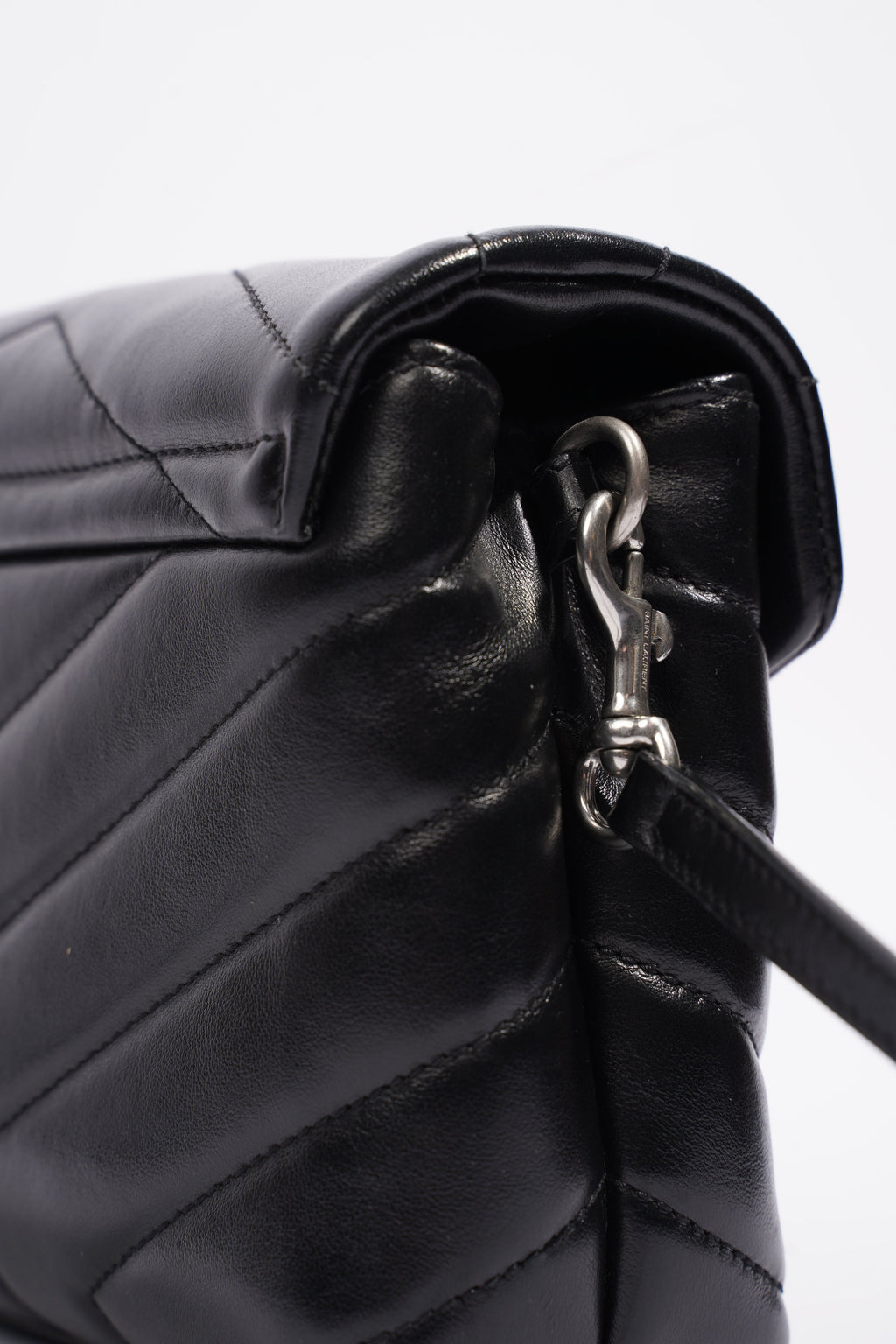 Saint Laurent Toy LouLou Black Calfskin Leather