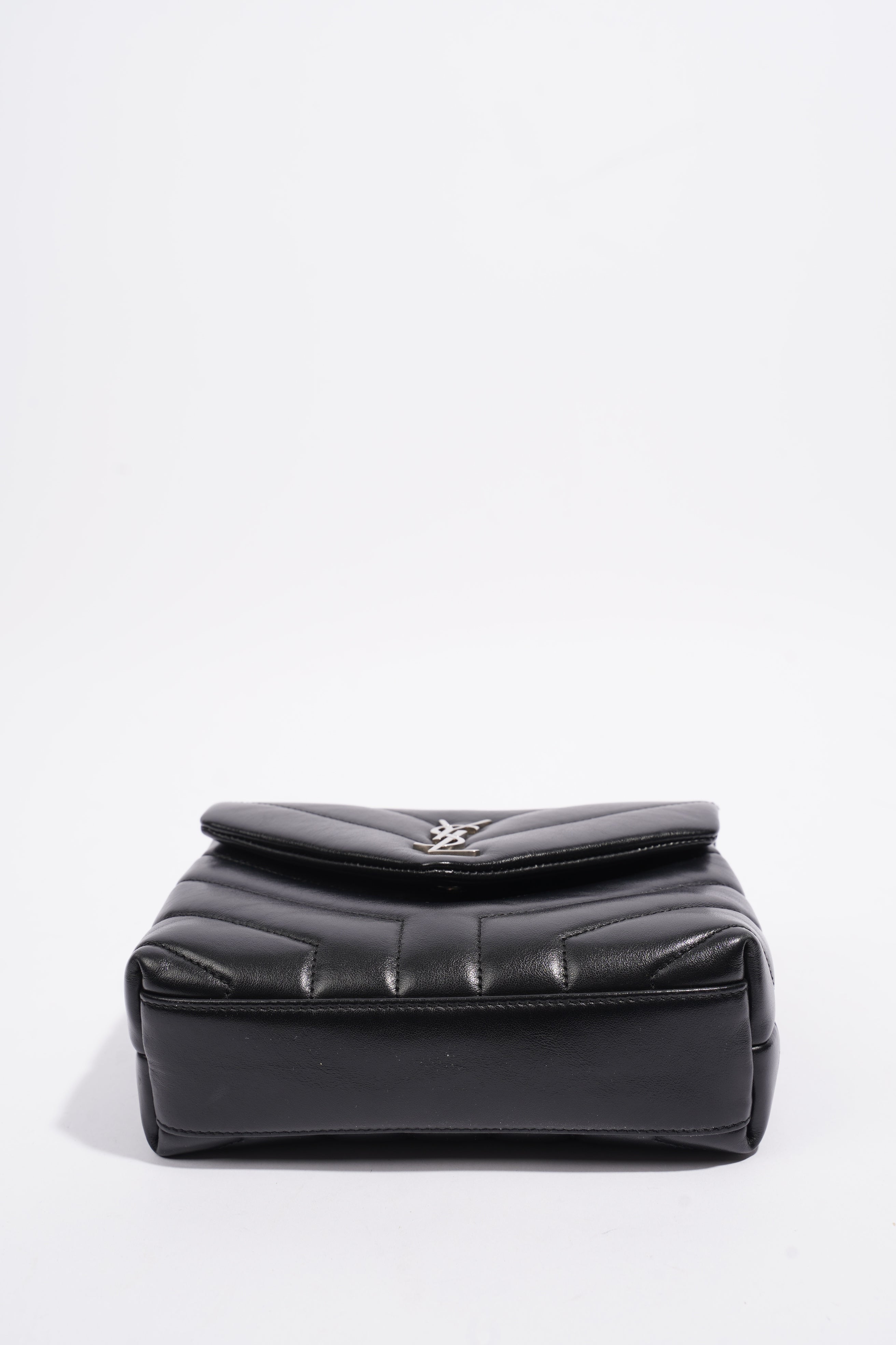 Saint Laurent Toy LouLou Black Calfskin Leather
