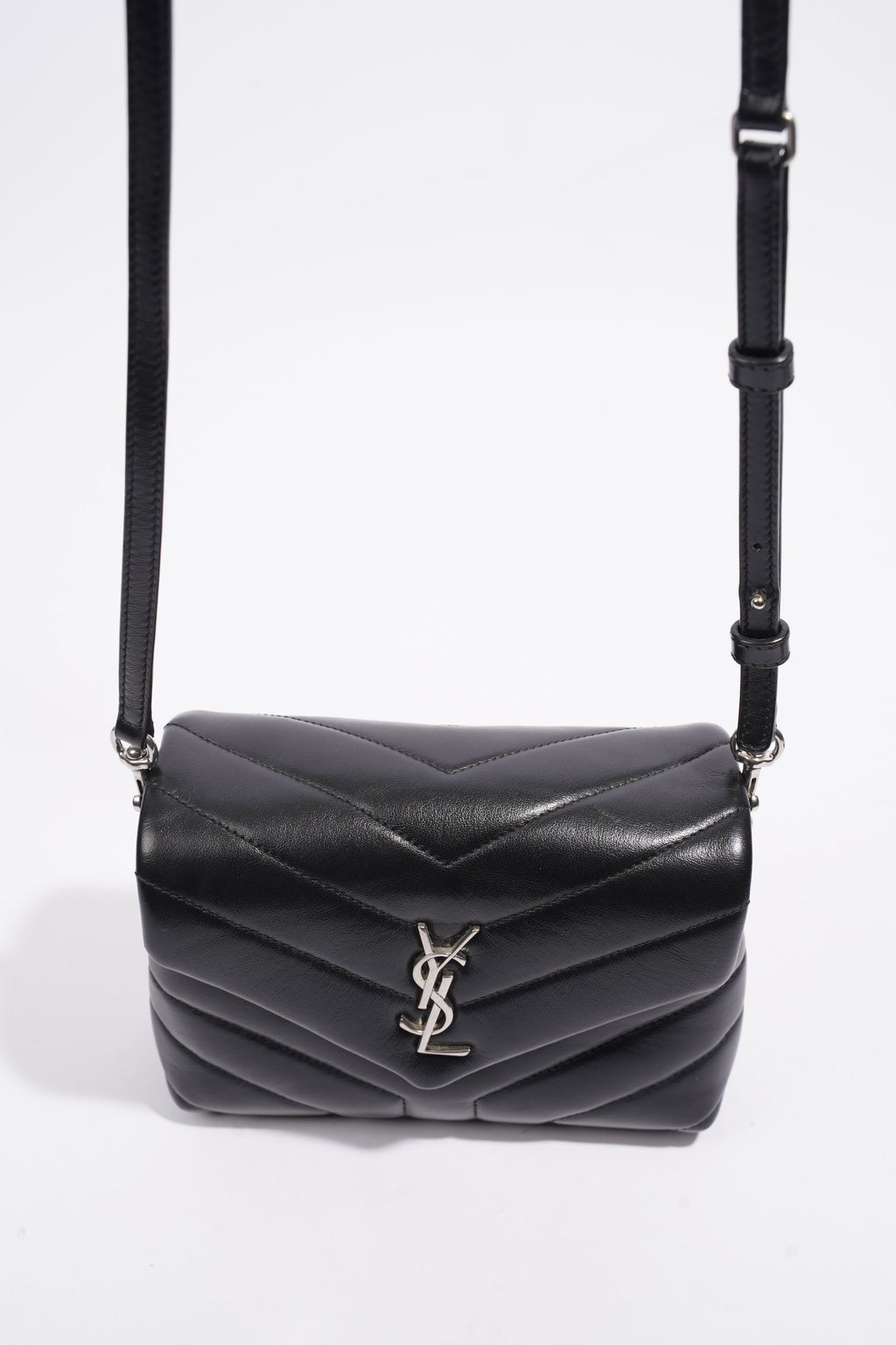 Saint Laurent Toy LouLou Black Calfskin Leather