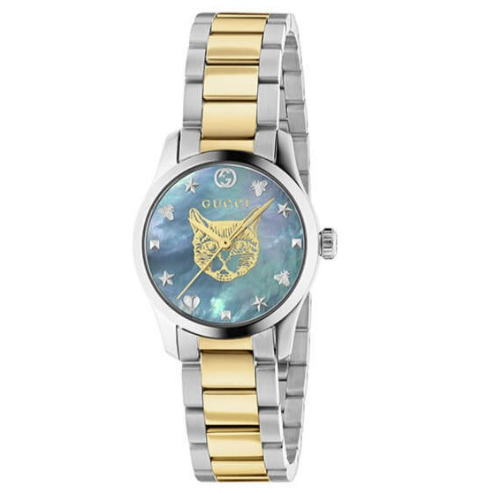 Gucci  G-Timeless Ladies Two-Tone Watch YA1265011