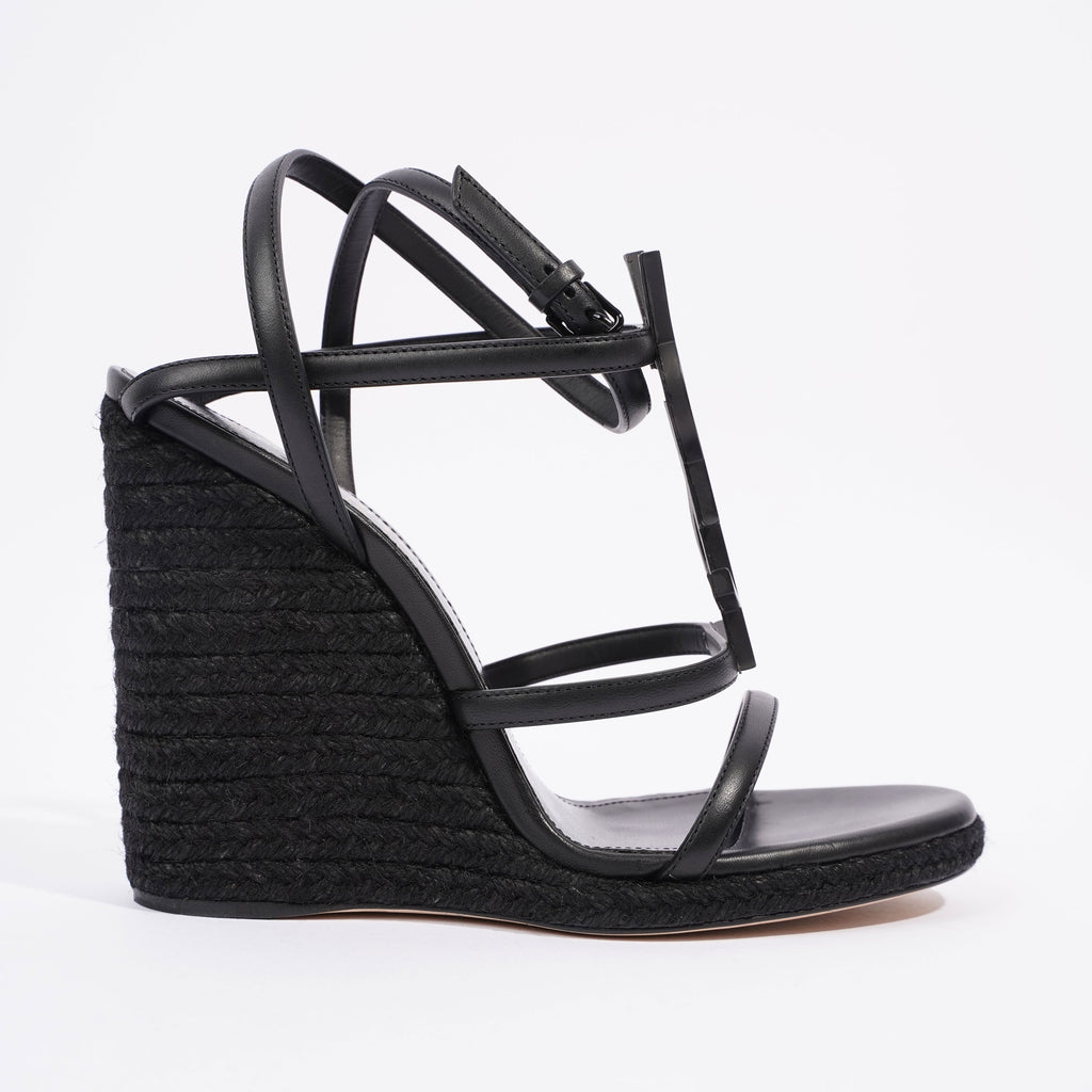 Saint Laurent Cassandra Black Leather EU 37 UK 4