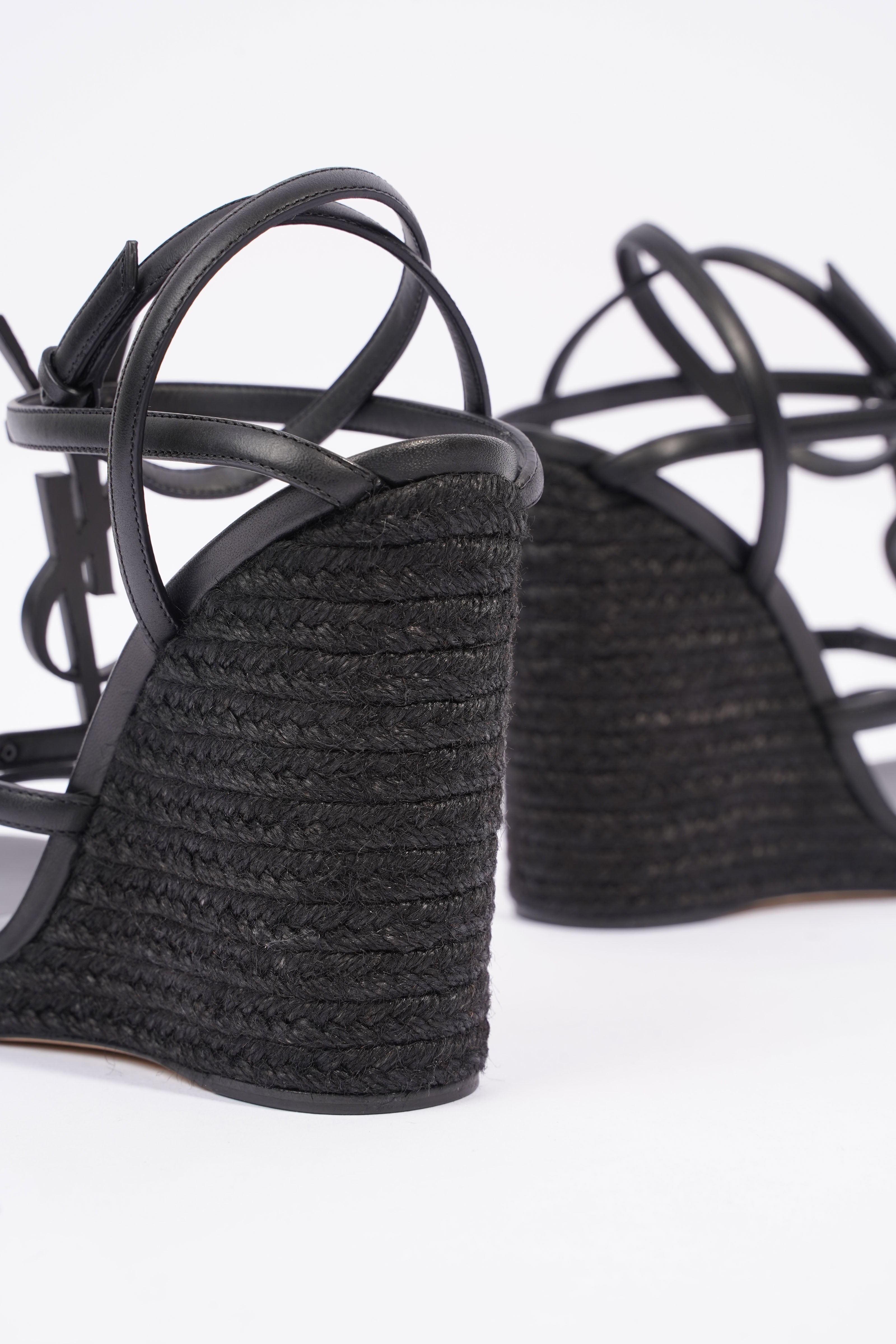Saint Laurent Cassandra Black Leather EU 37 UK 4