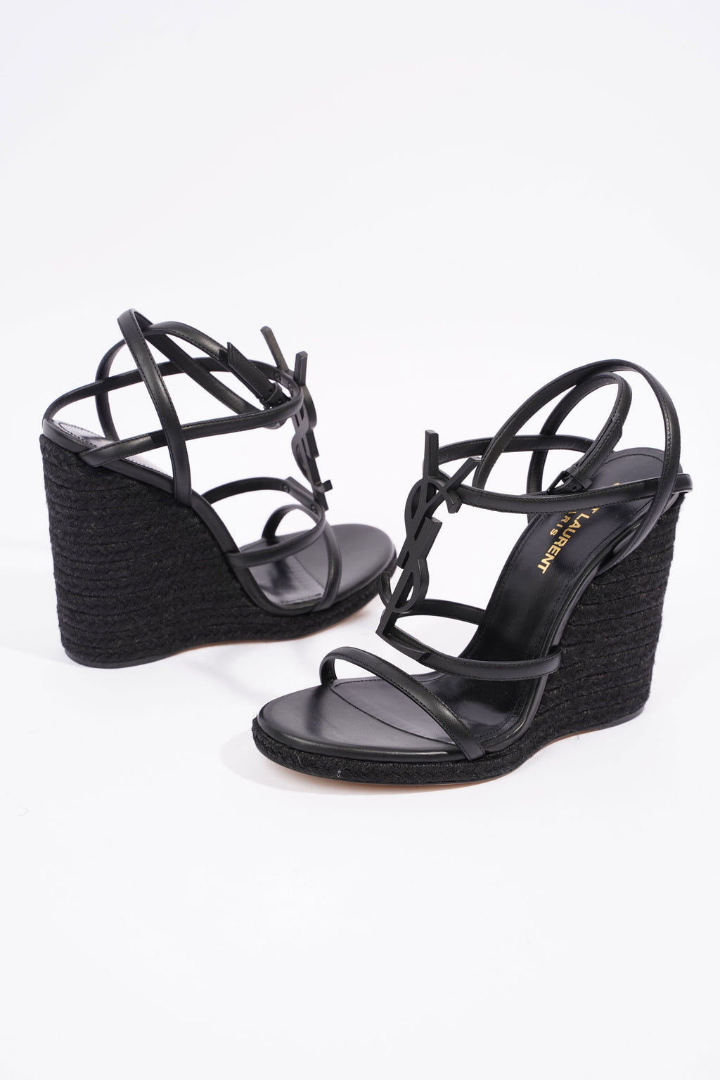 Saint Laurent Cassandra Black Leather EU 37 UK 4