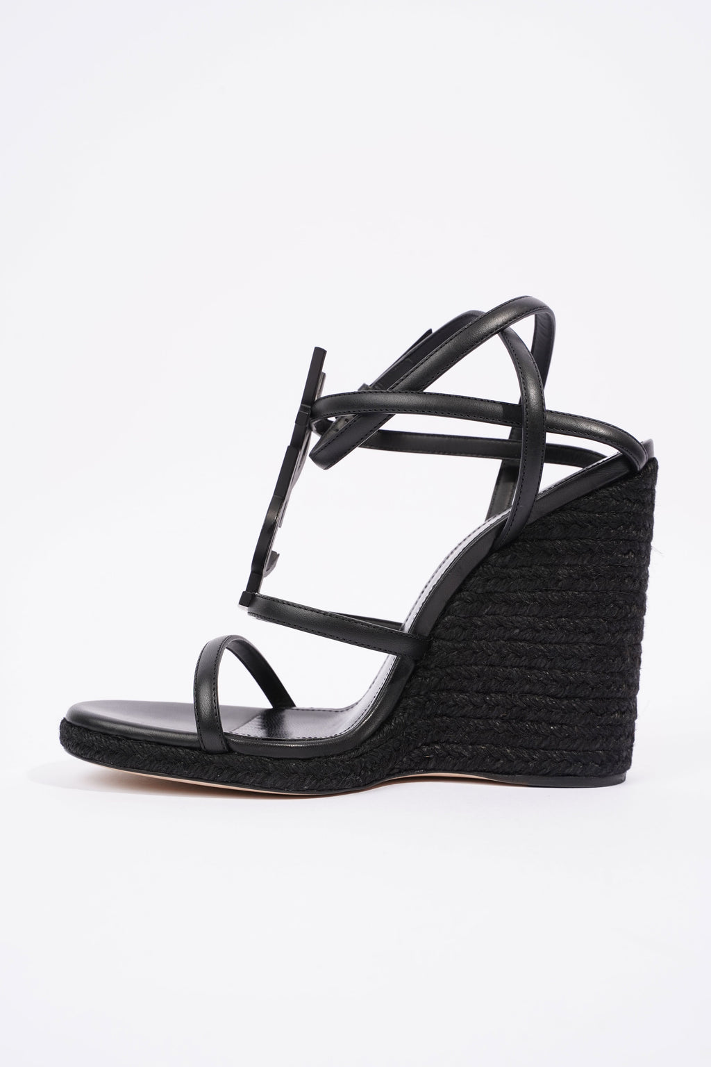Saint Laurent Cassandra Black Leather EU 37 UK 4
