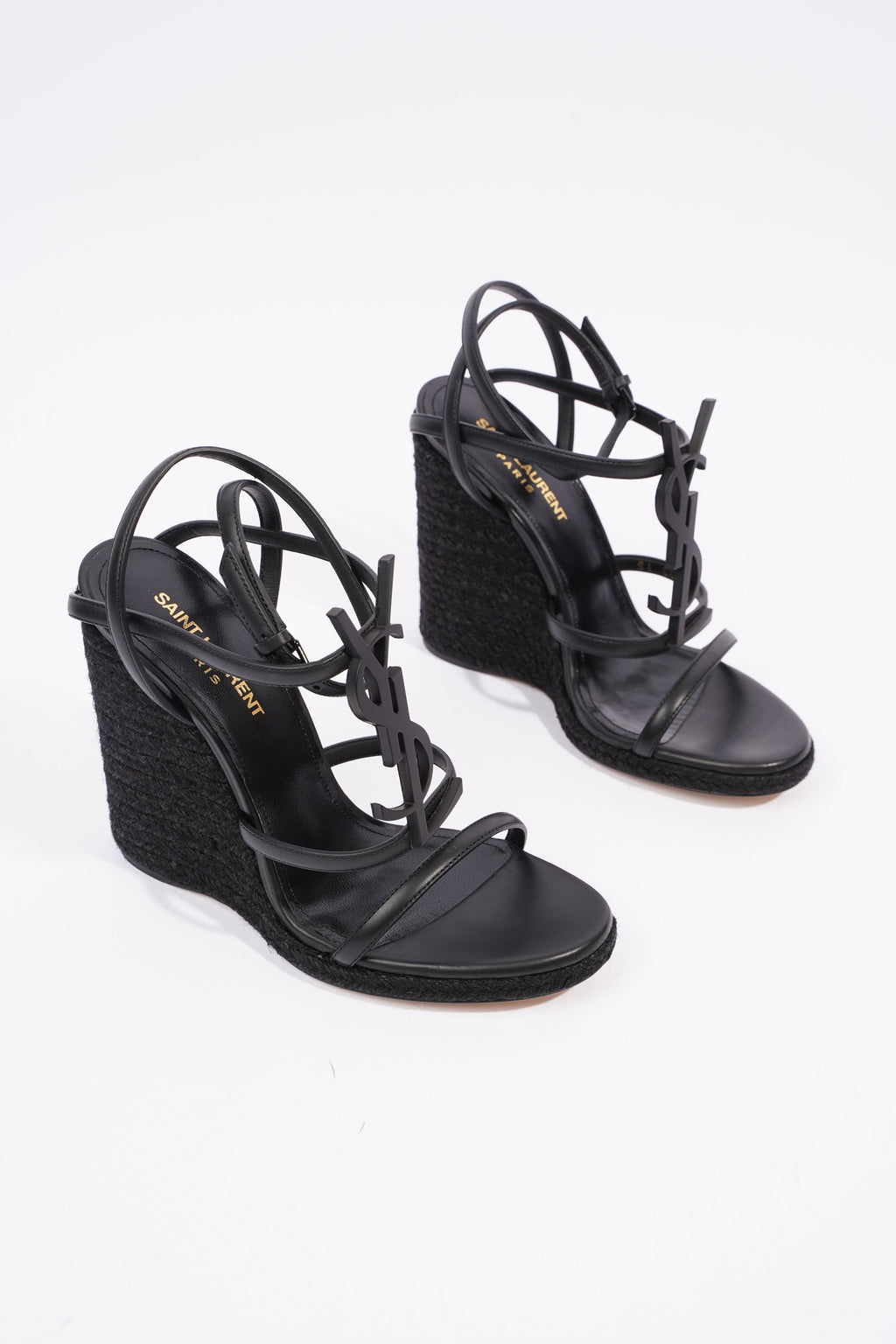 Saint Laurent Cassandra Black Leather EU 37 UK 4