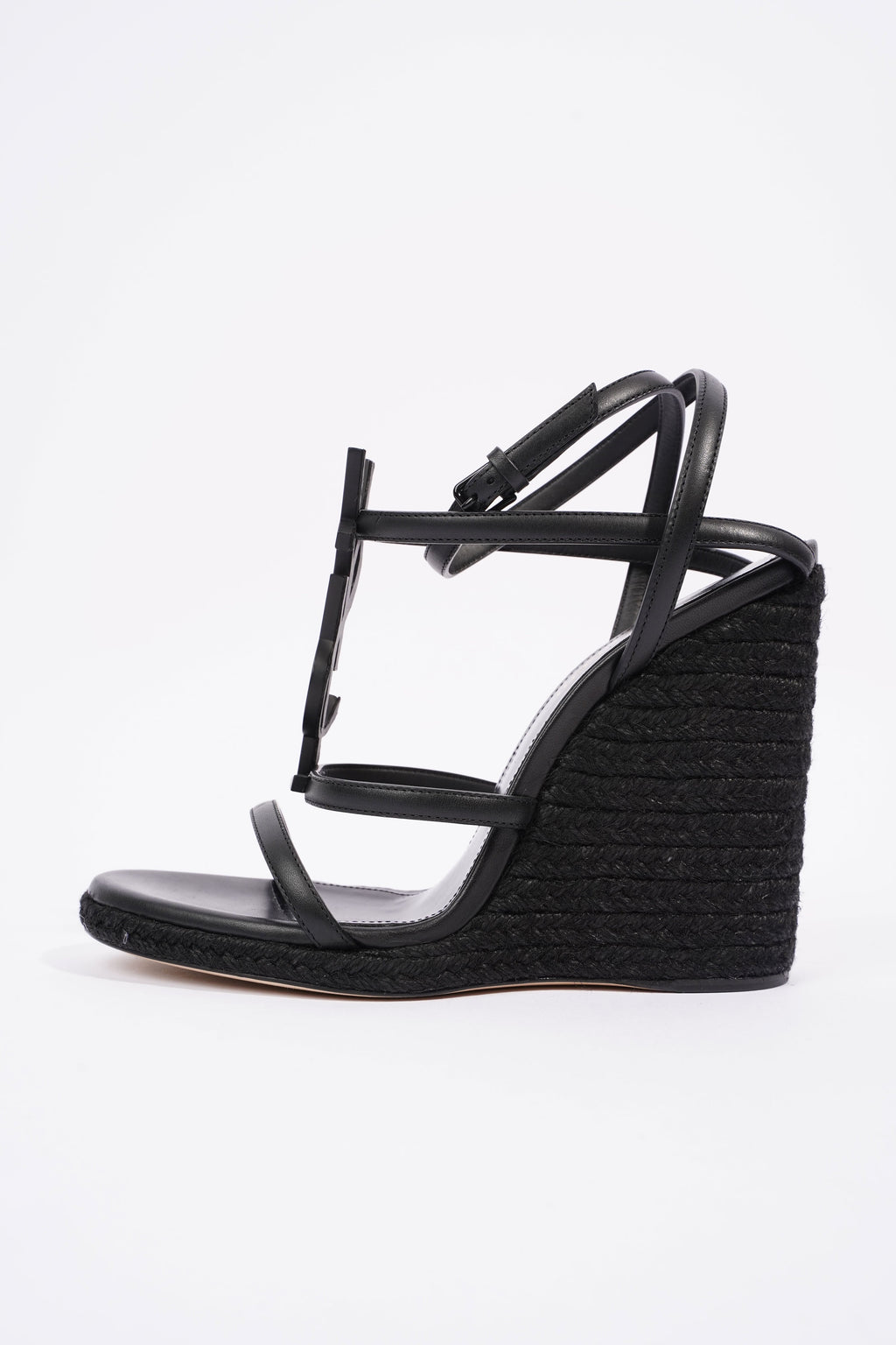 Saint Laurent Cassandra Black Leather EU 37 UK 4