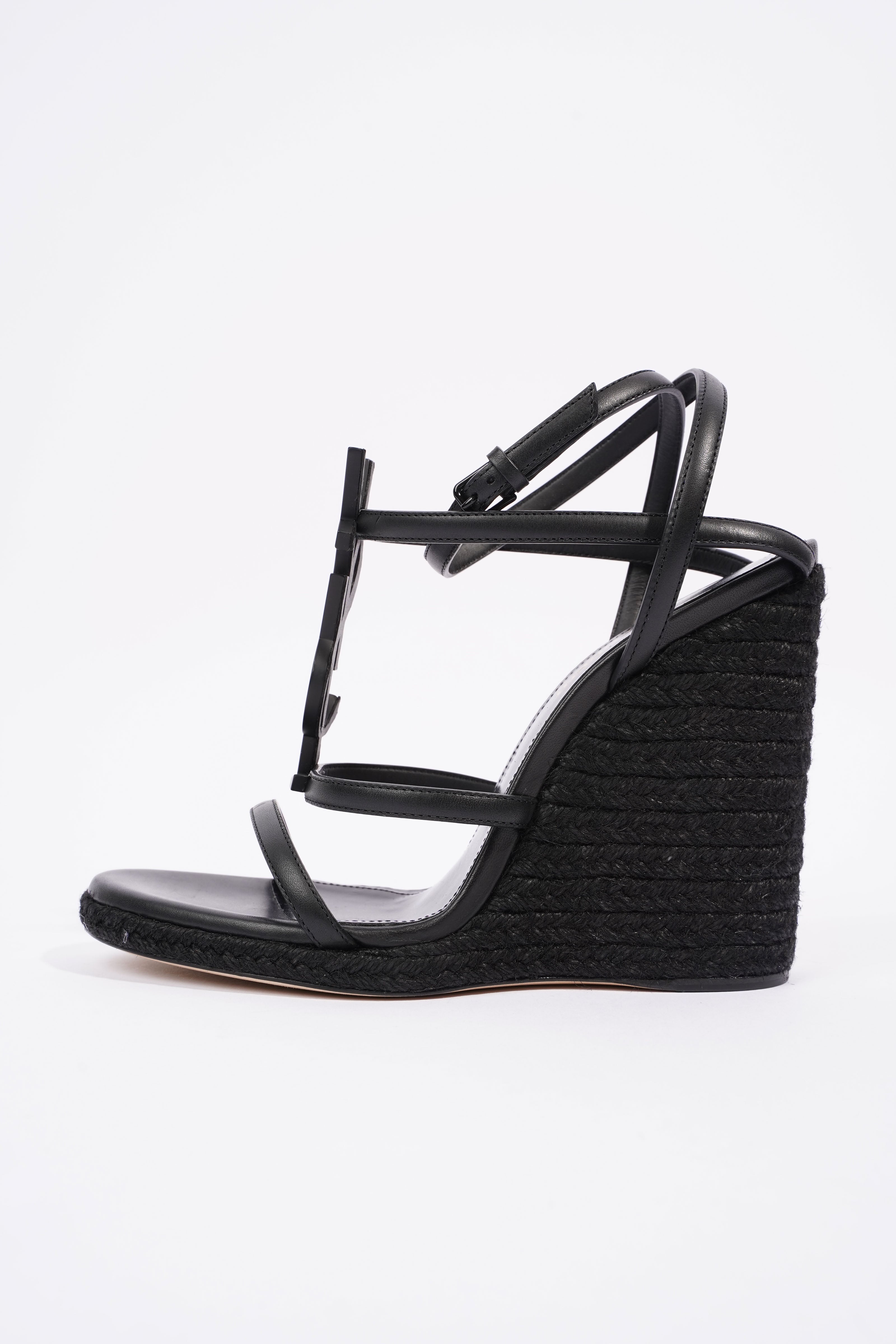 Saint Laurent Cassandra Black Leather EU 37 UK 4