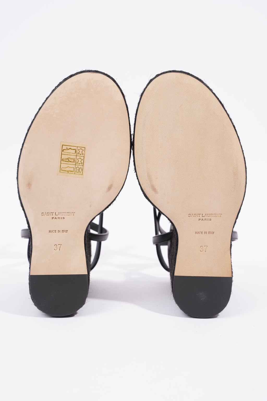Saint Laurent Cassandra Black Leather EU 37 UK 4