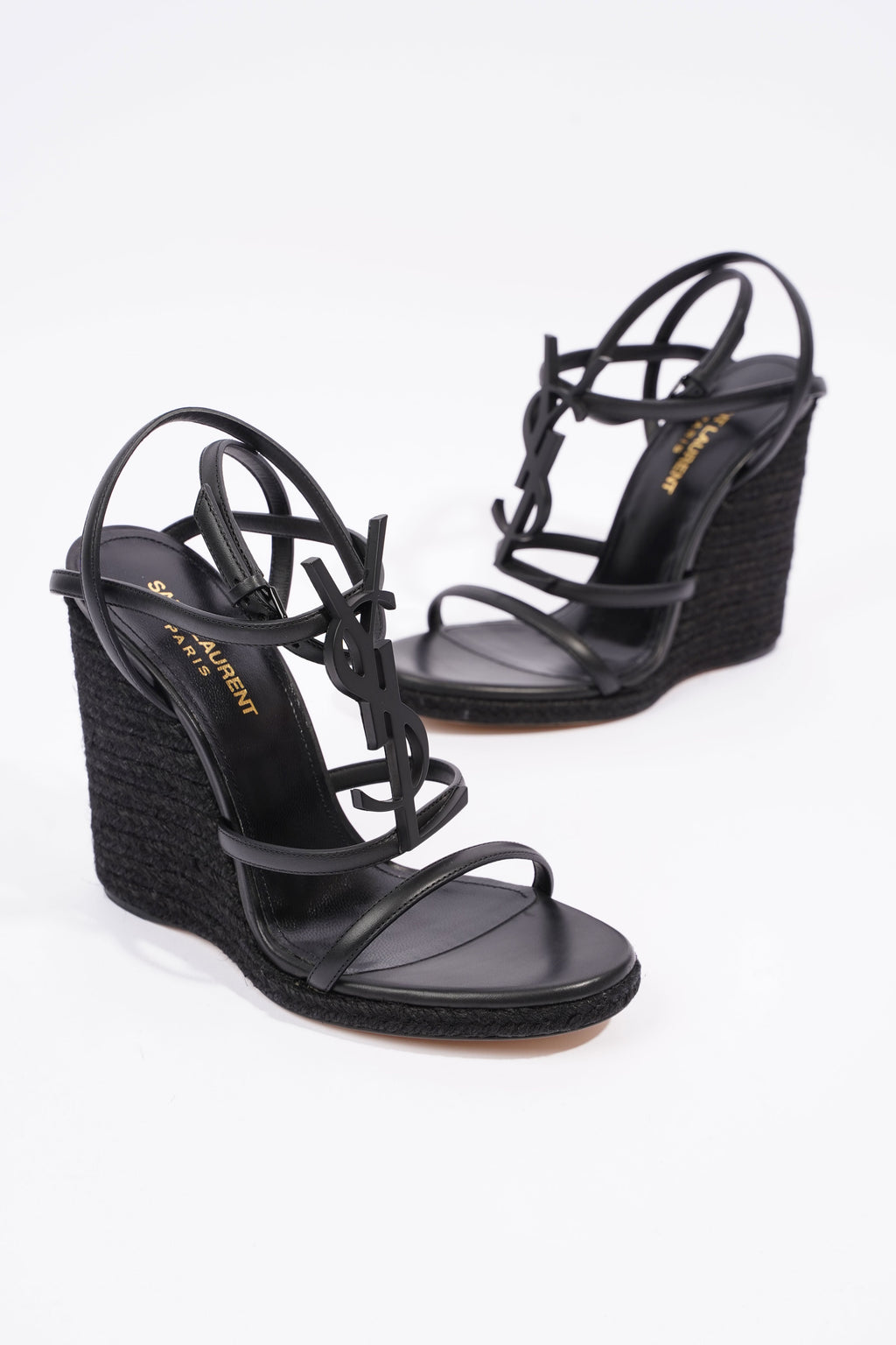 Saint Laurent Cassandra Black Leather EU 37 UK 4