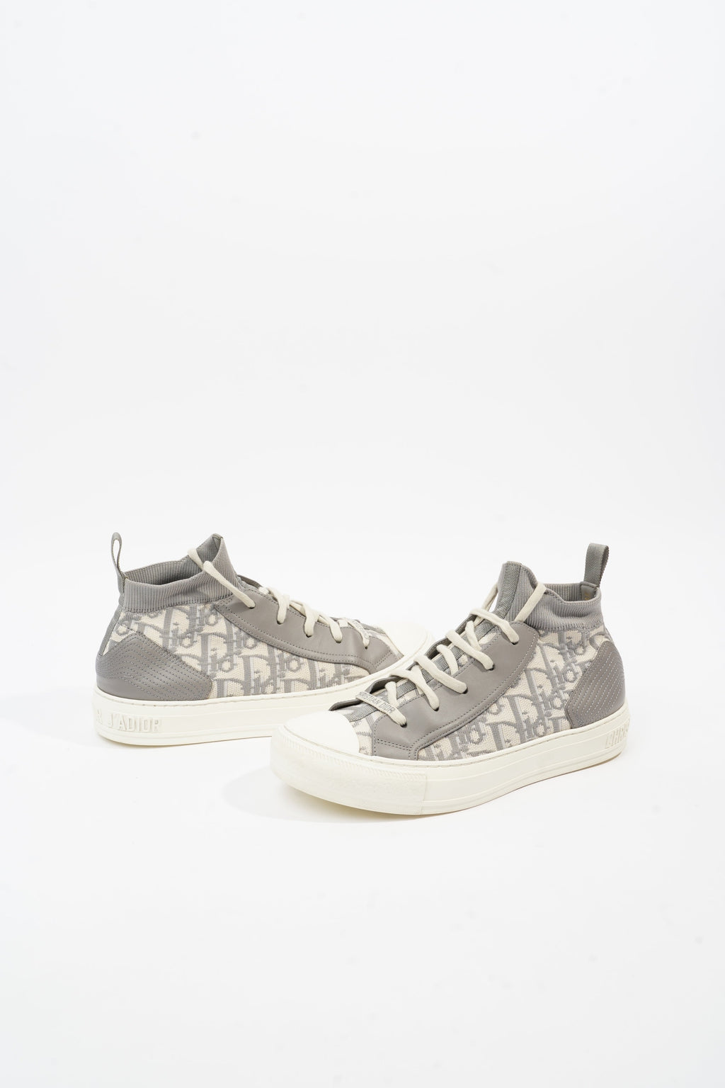 Christian Dior Walk'n'dior Grey Oblique / White Fabric EU 39.5 UK 6.5