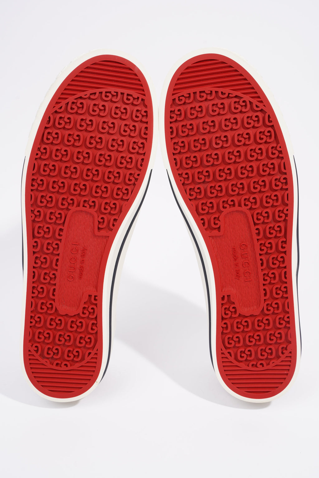 Gucci GG Tennis 1977 Beige / Green / Red Canvas EU 41.5 UK 7.5
