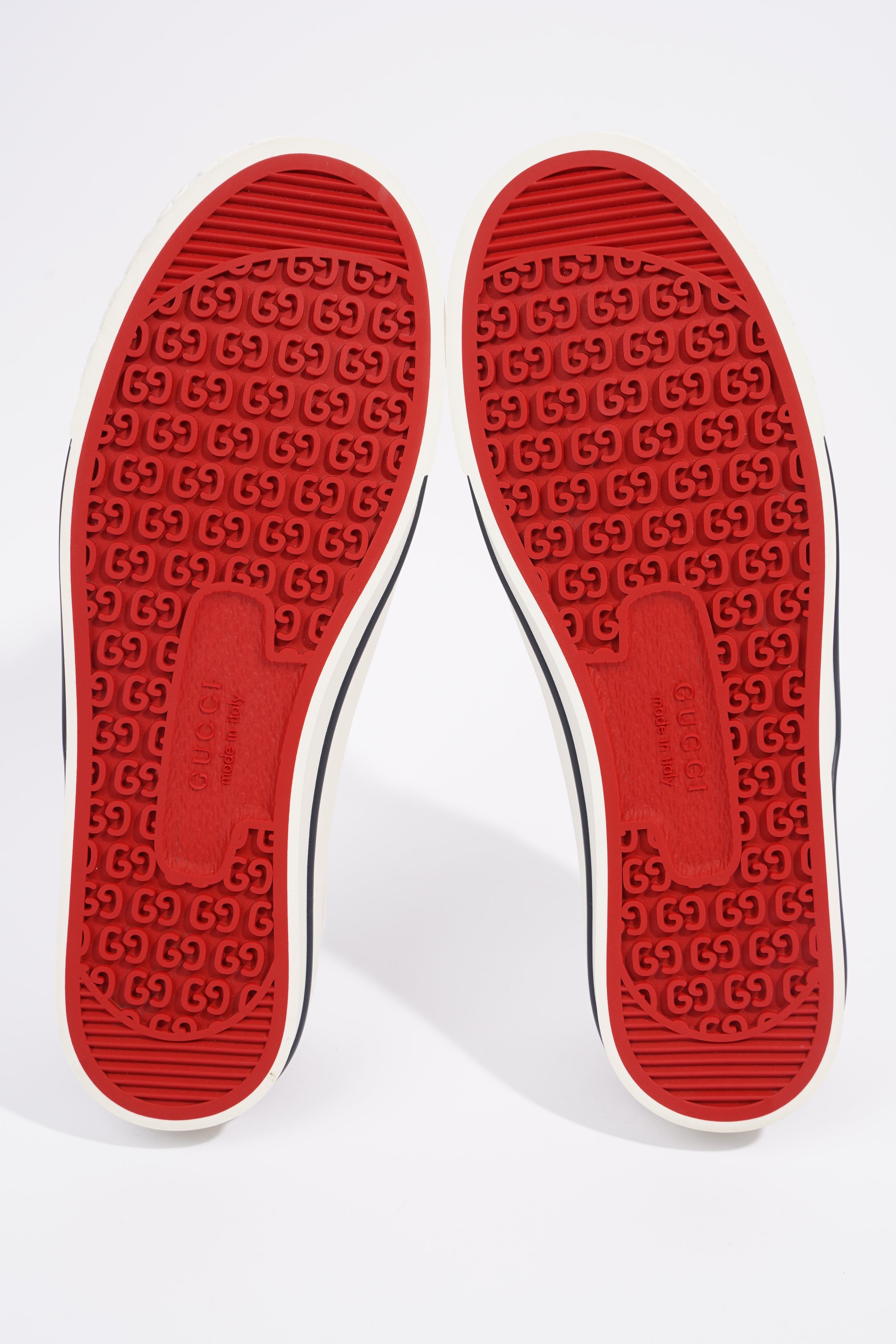 Gucci GG Tennis 1977 Beige / Green / Red Canvas EU 41.5 UK 7.5