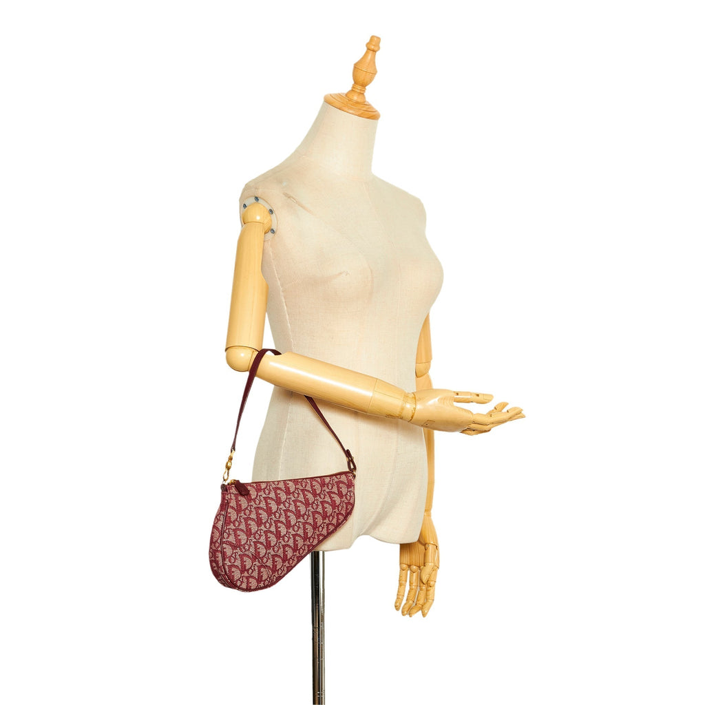 Dior Mini Oblique Saddle Red