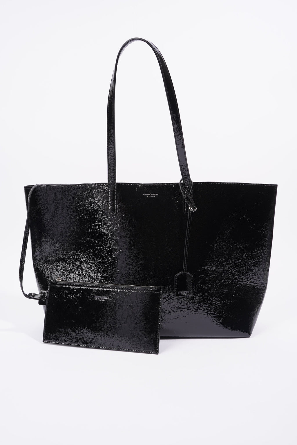 Saint Laurent Shopping Tote Black Leather Large