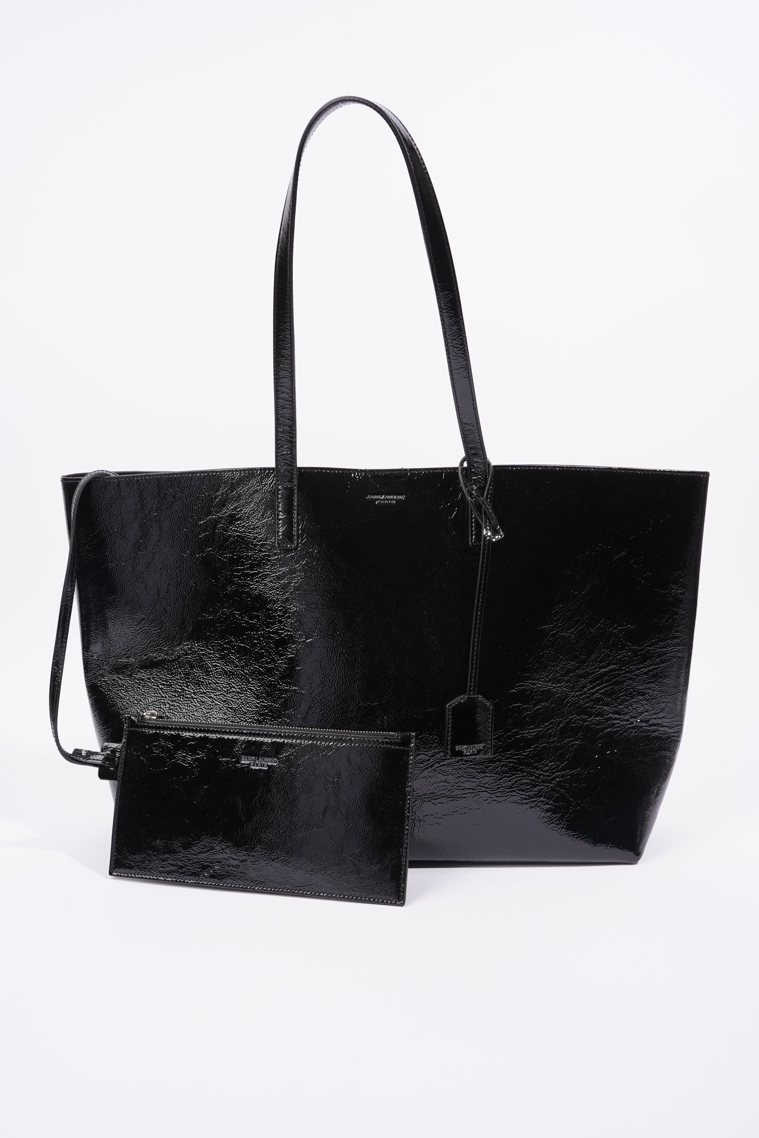 Saint Laurent Shopping Tote Black Leather Large