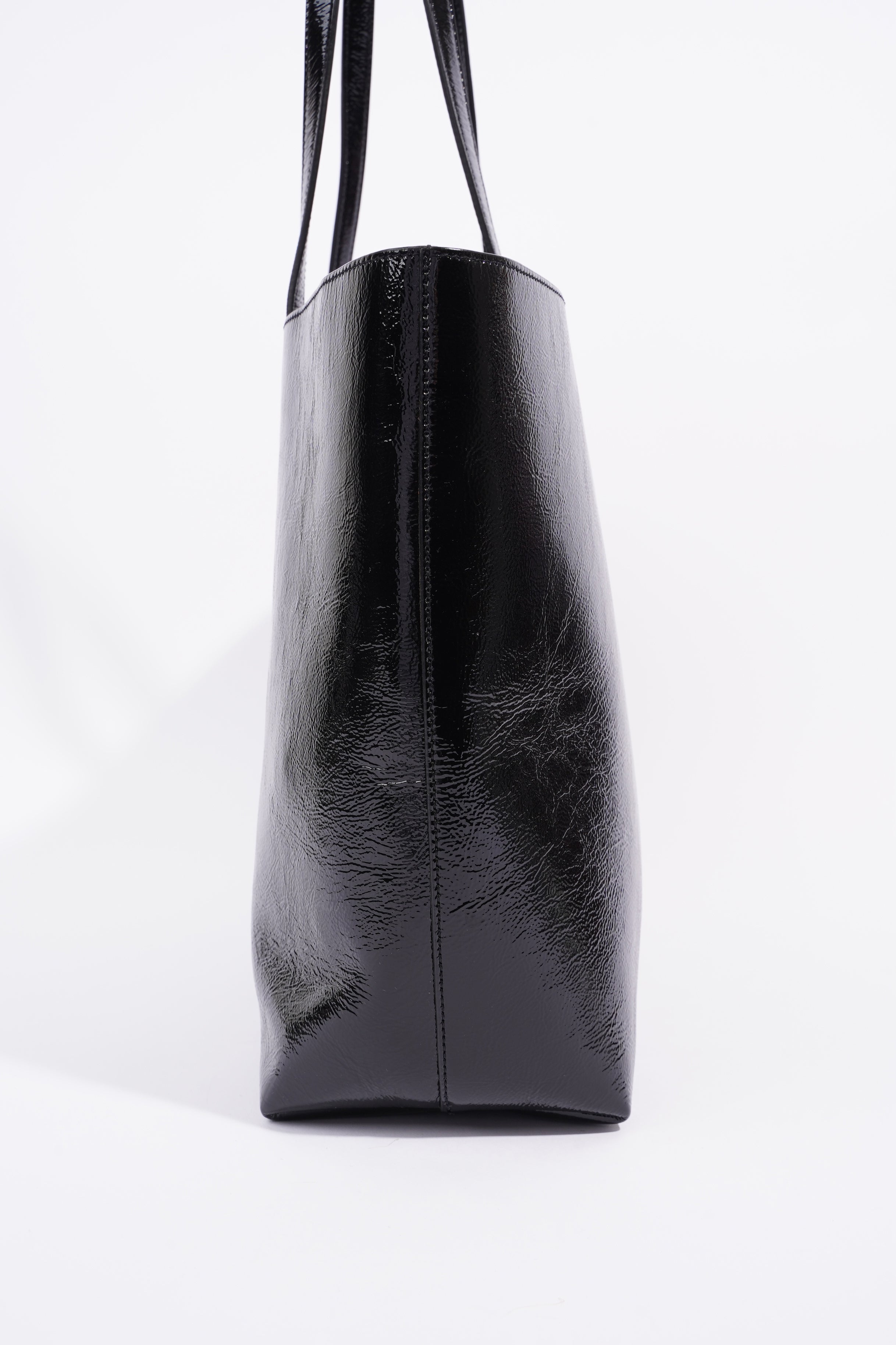 Saint Laurent Shopping Tote Black Leather Large