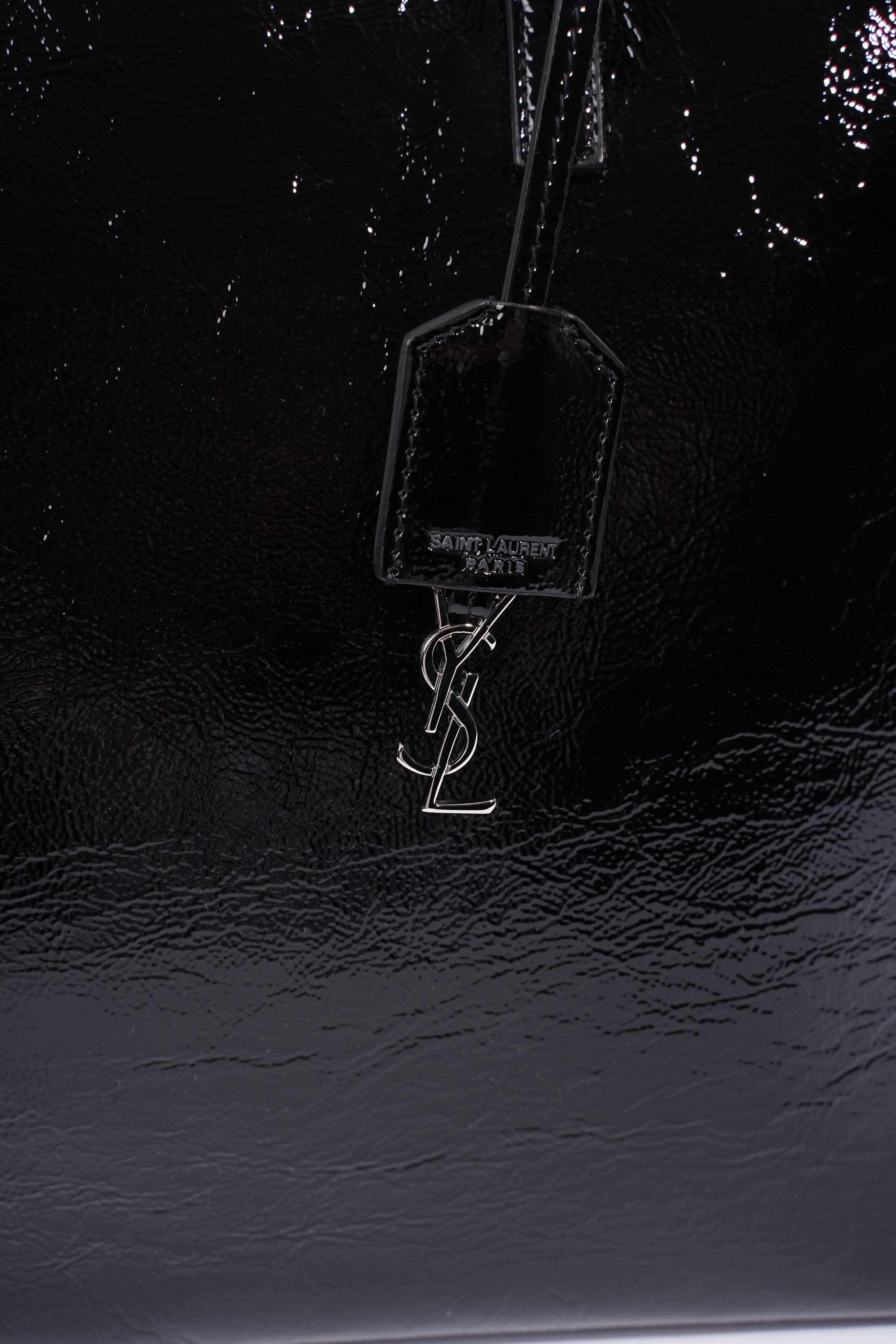 Saint Laurent Shopping Tote Black Leather Large