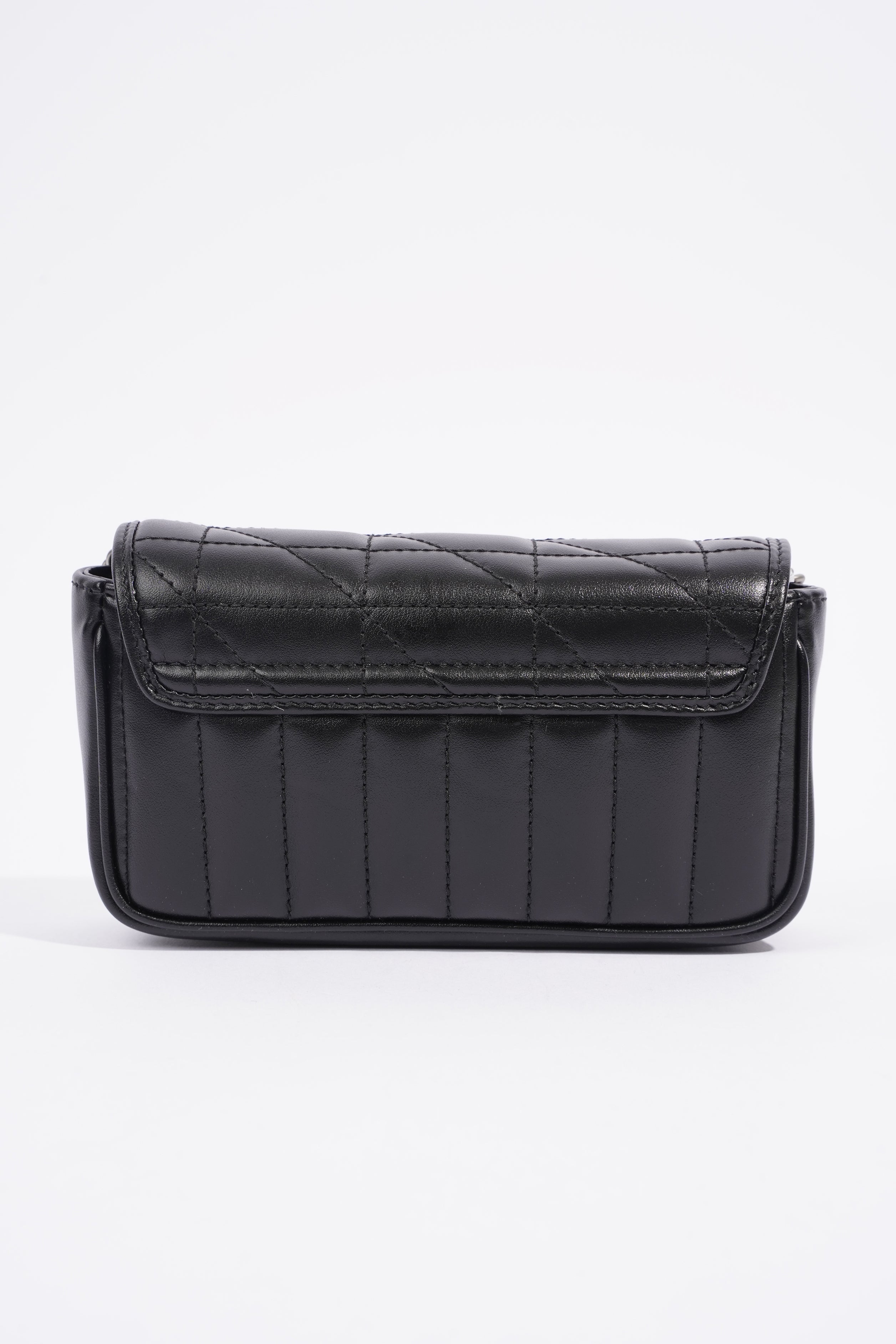 Gucci Marmont Flap Black Matelasse Leather Super Mini