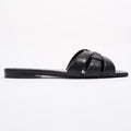 Saint Laurent Tribute Black Embossed Leather EU 36 UK 3