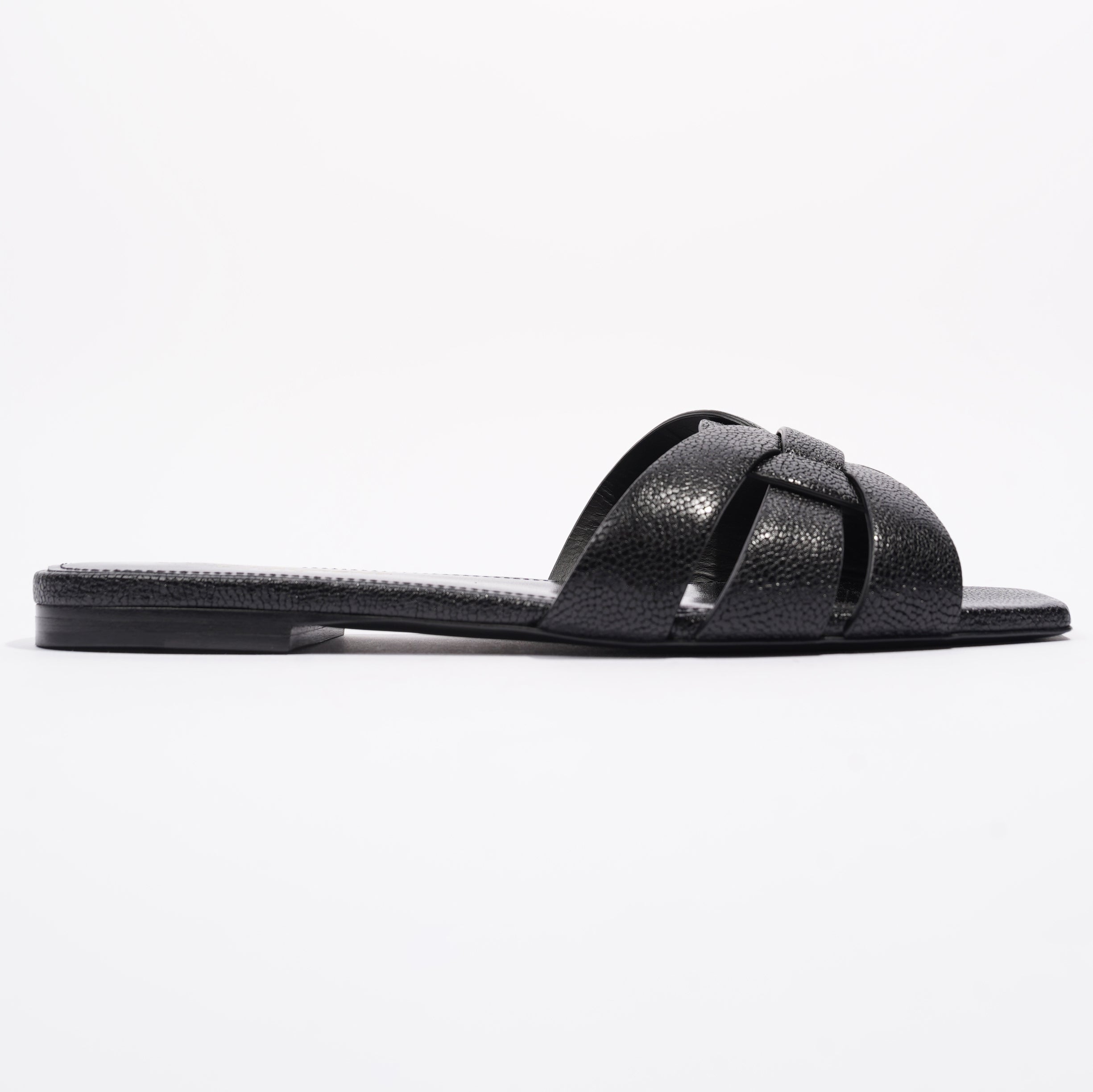 Saint Laurent Tribute Black Embossed Leather EU 36 UK 3