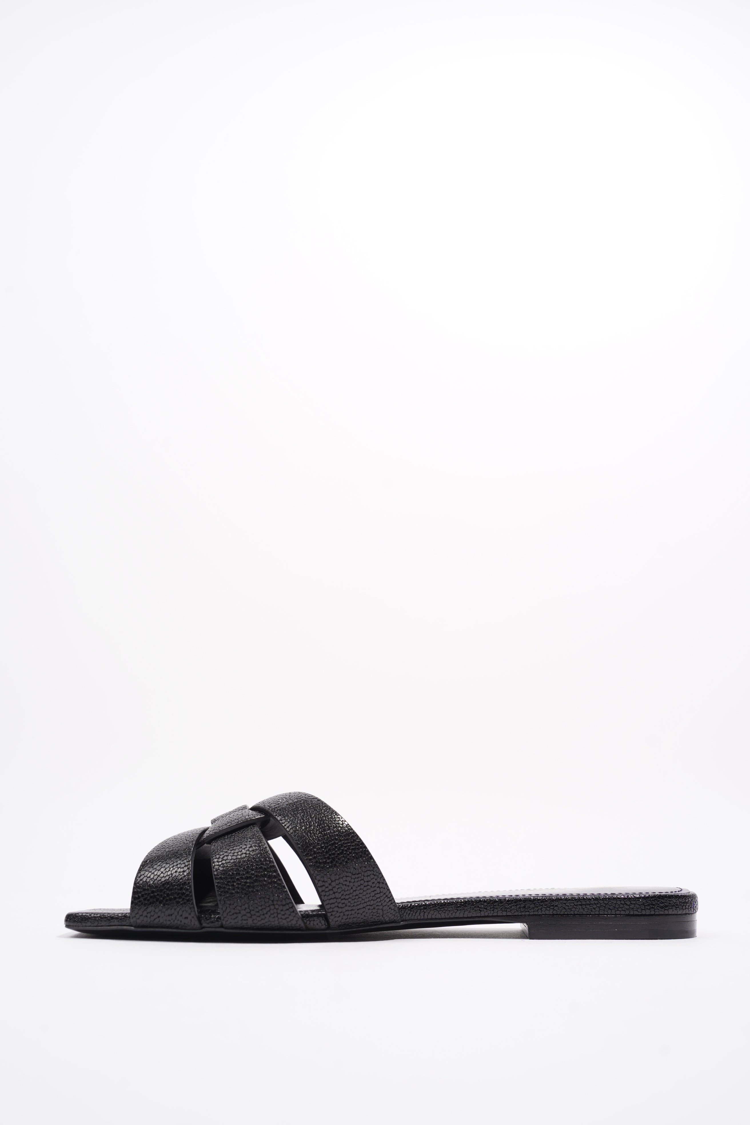 Saint Laurent Tribute Black Embossed Leather EU 36 UK 3