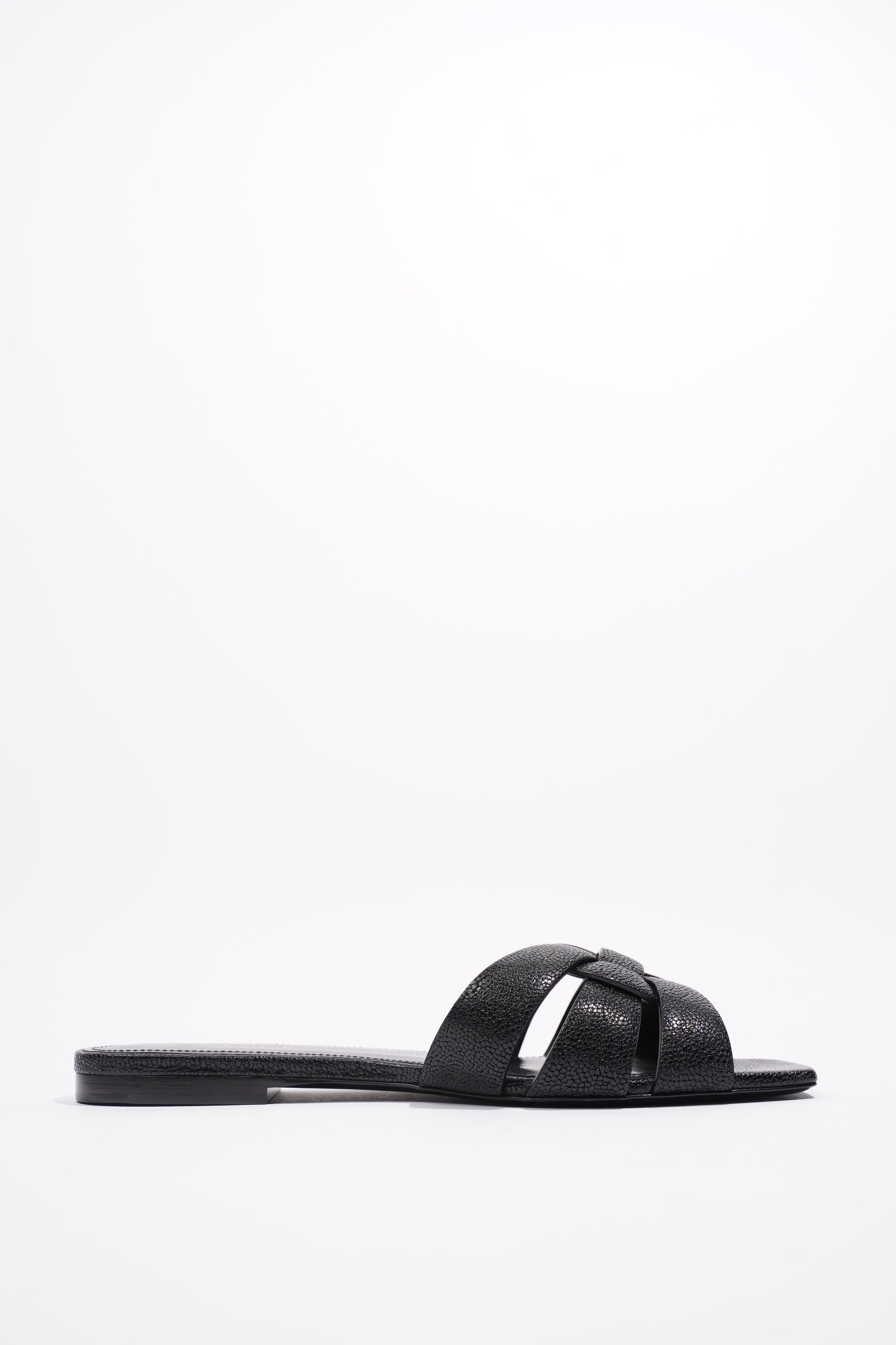 Saint Laurent Tribute Black Embossed Leather EU 36 UK 3