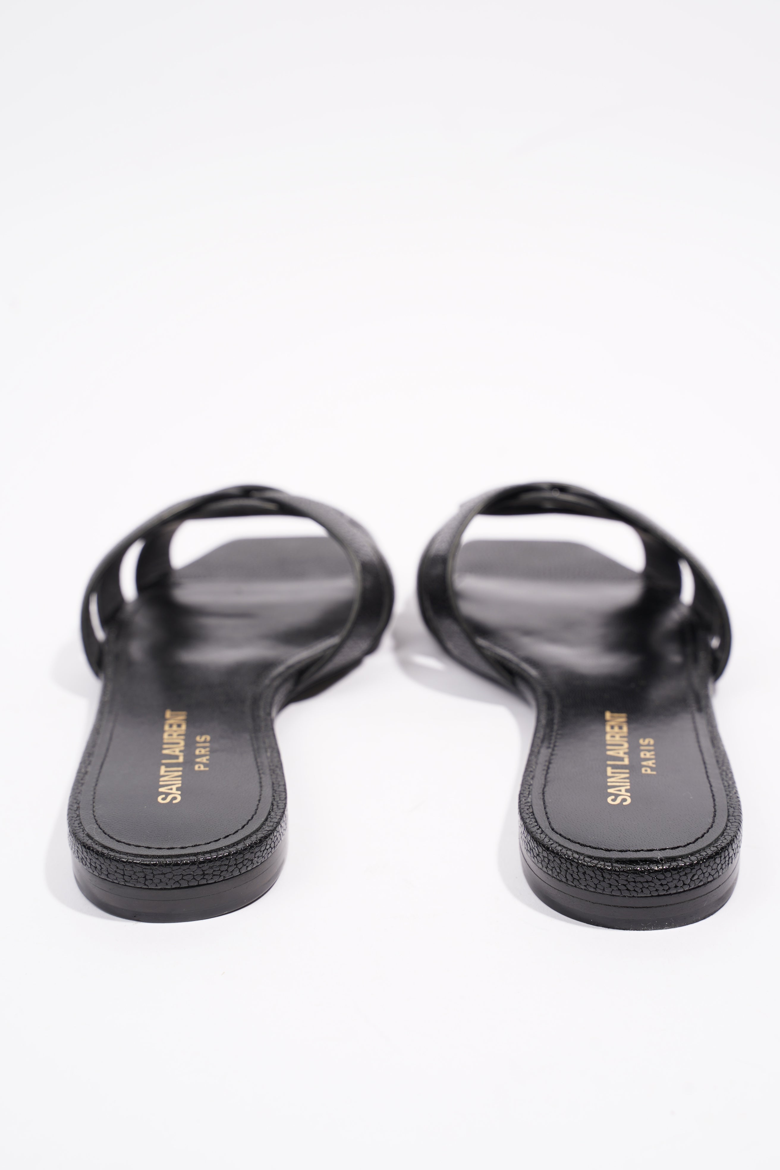 Saint Laurent Tribute Black Embossed Leather EU 36 UK 3
