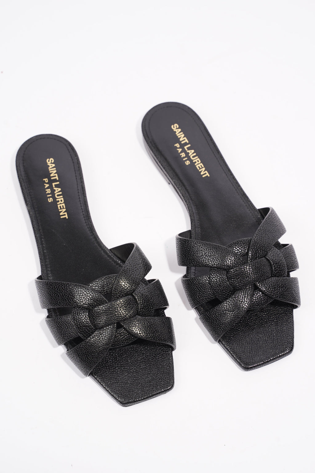 Saint Laurent Tribute Black Embossed Leather EU 36 UK 3