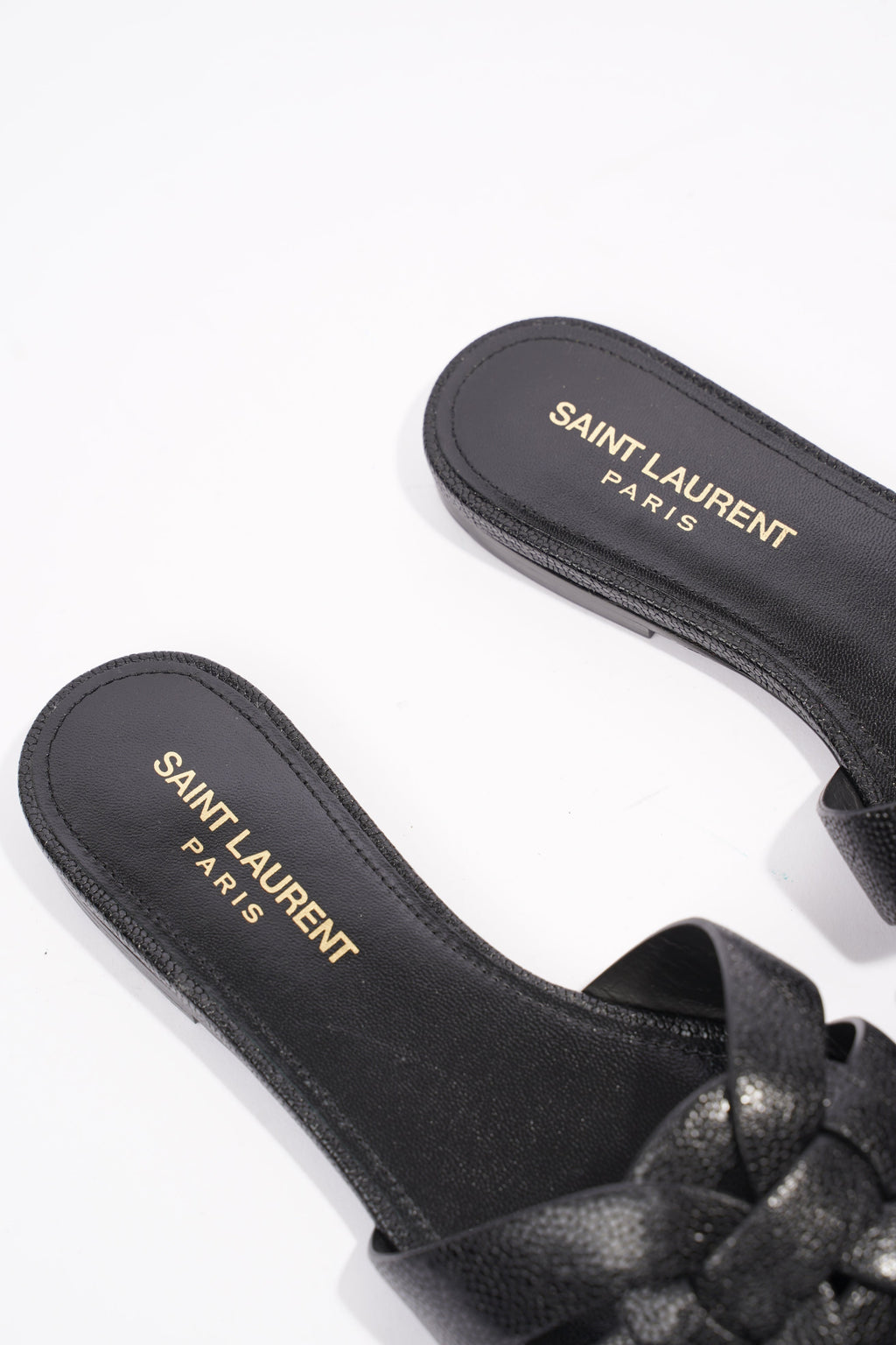 Saint Laurent Tribute Black Embossed Leather EU 36 UK 3