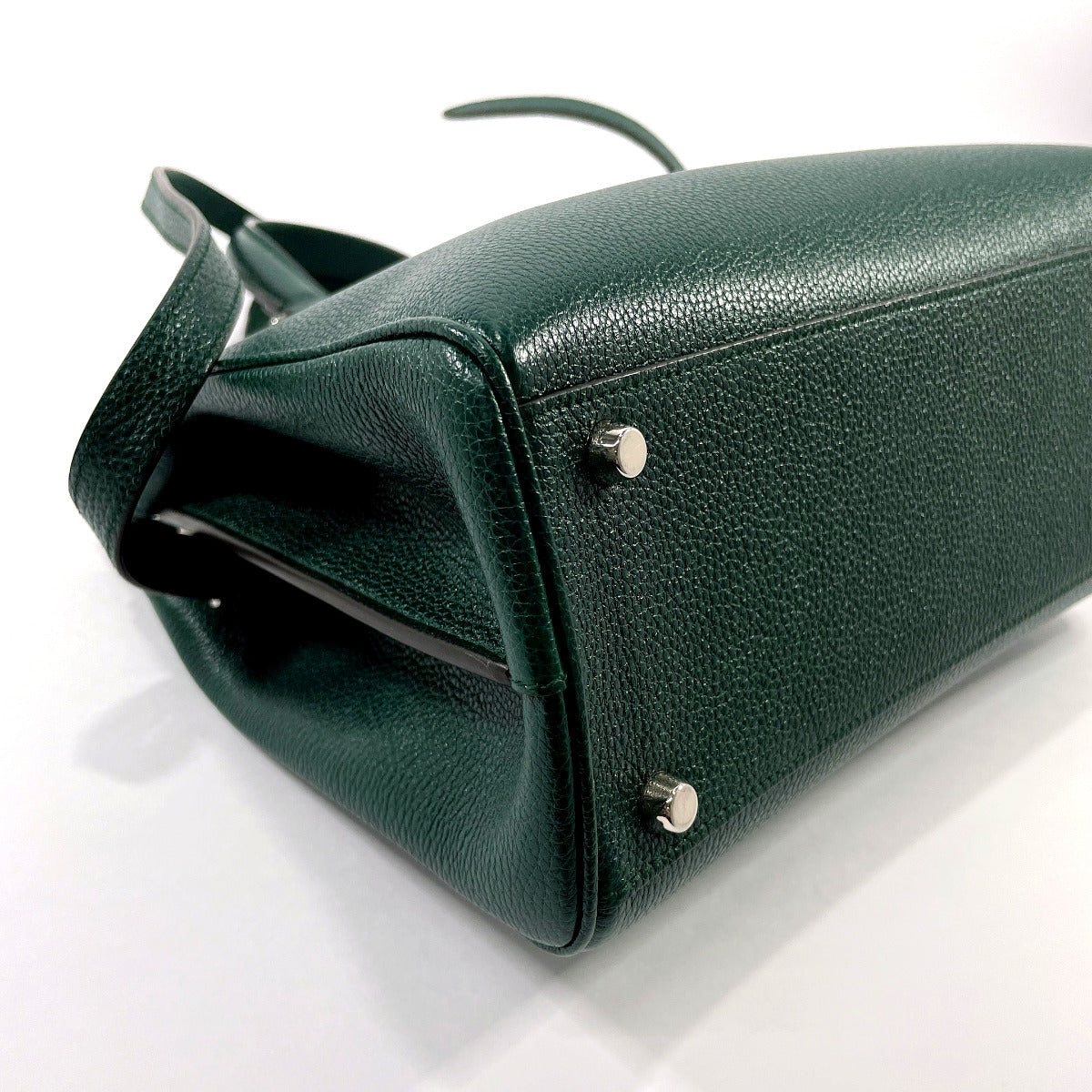 GUCCI Handbag 569712 Zumi Small leather green Women Used
