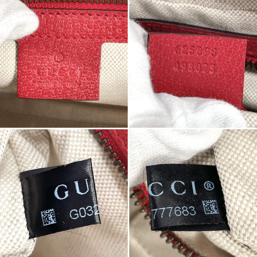 GUCCI bam bag 625895 Baiadera stripe canvas/leather multicolor unisex Used