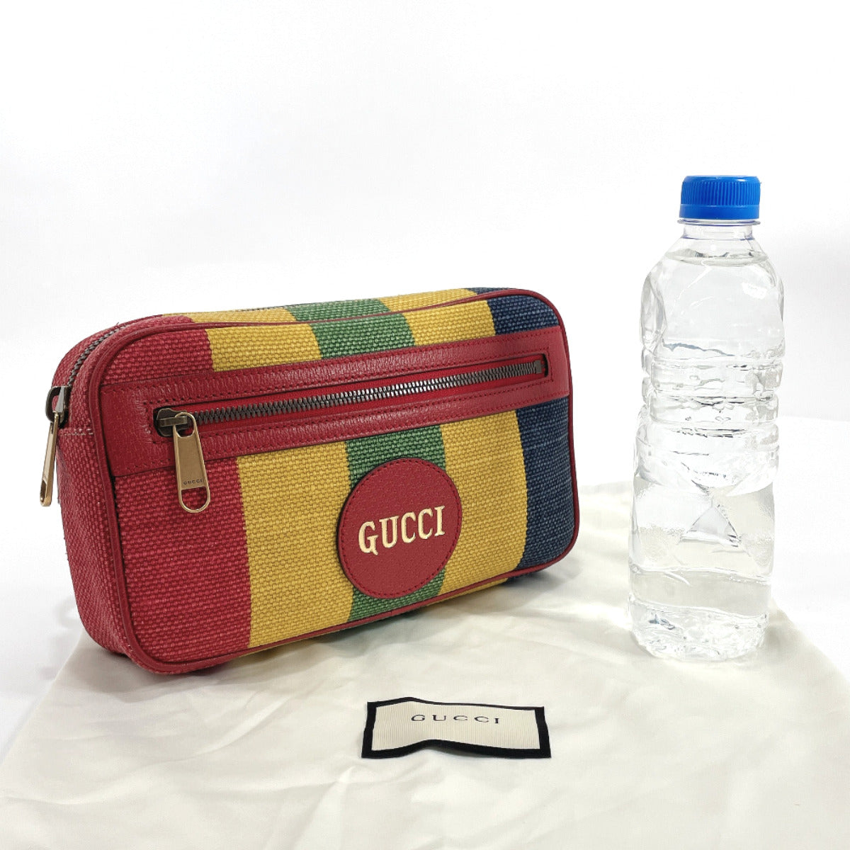 GUCCI bam bag 625895 Baiadera stripe canvas/leather multicolor unisex Used