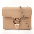 GUCCI Shoulder Bag 510304 Interlocking G ChainShoulder leather beige Women Used
