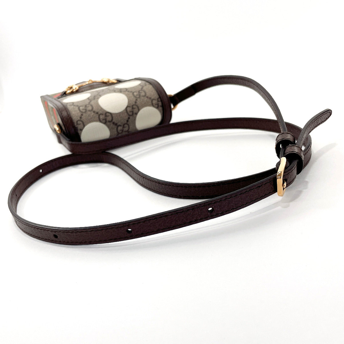 GUCCI Shoulder Bag 625615 Horsebit 1955 GG Supreme Canvas/leather Brown Women Used