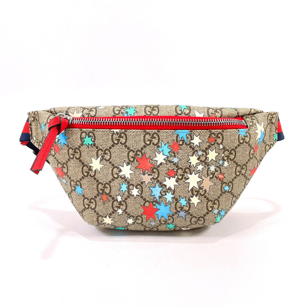 GUCCI bam bag 502095 Star Chilled license GG Supreme Canvas Brown Kids New