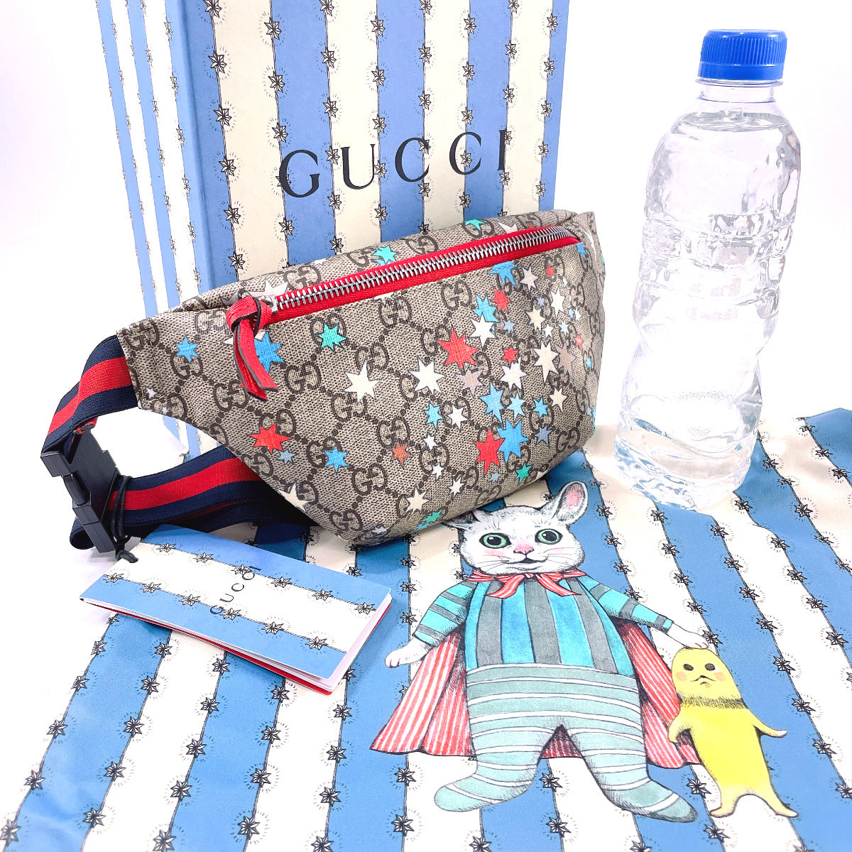 GUCCI bam bag 502095 Star Chilled license GG Supreme Canvas Brown Kids New