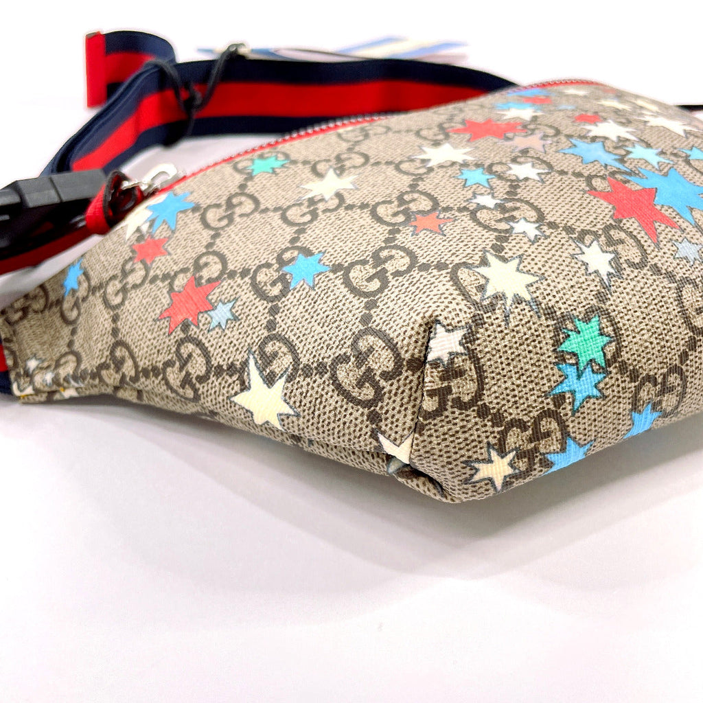GUCCI bam bag 502095 Star Chilled license GG Supreme Canvas Brown Kids New