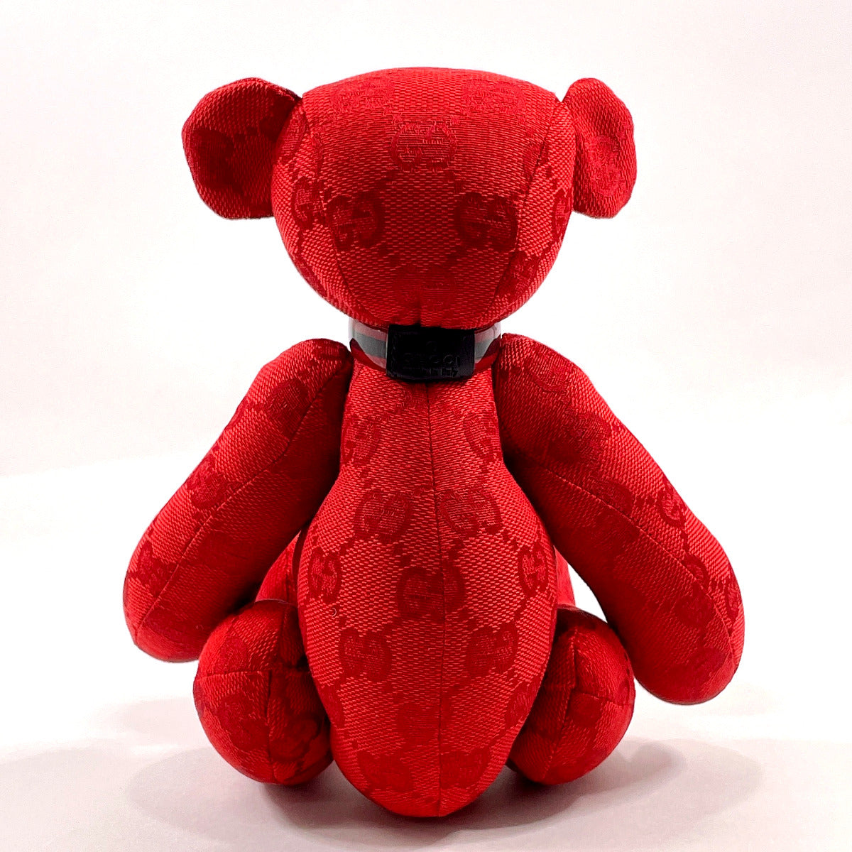 GUCCI Other accessories Teddy bear plush GG canvas Red unisex Used