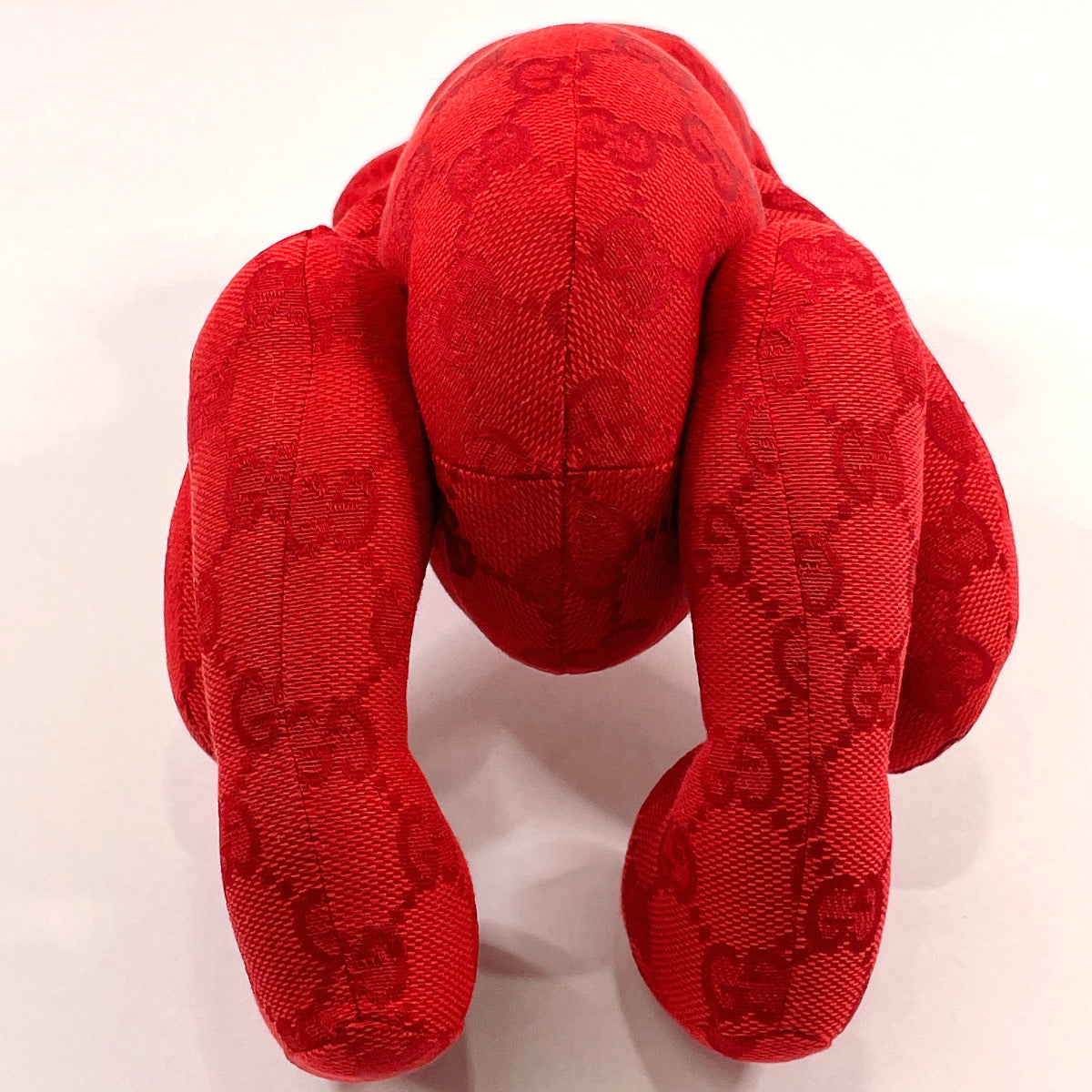GUCCI Other accessories Teddy bear plush GG canvas Red unisex Used