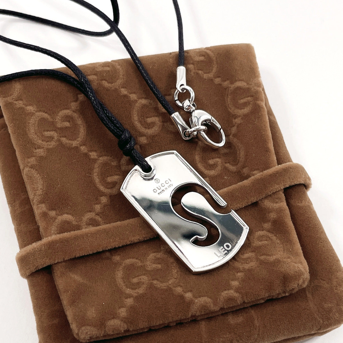 GUCCI Necklace Constellation LEO Leo Silver925 Silver unisex Used