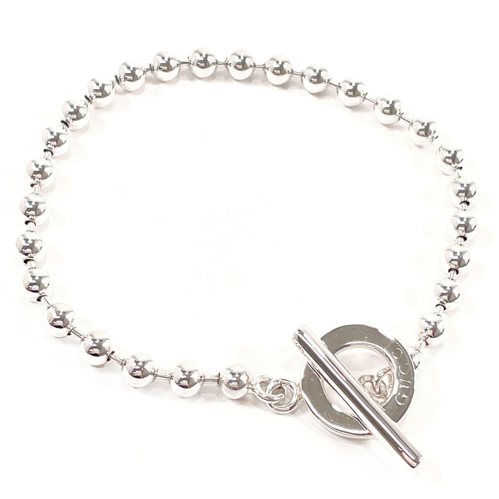 GUCCI bracelet Ball chain Silver925 Silver mens Used